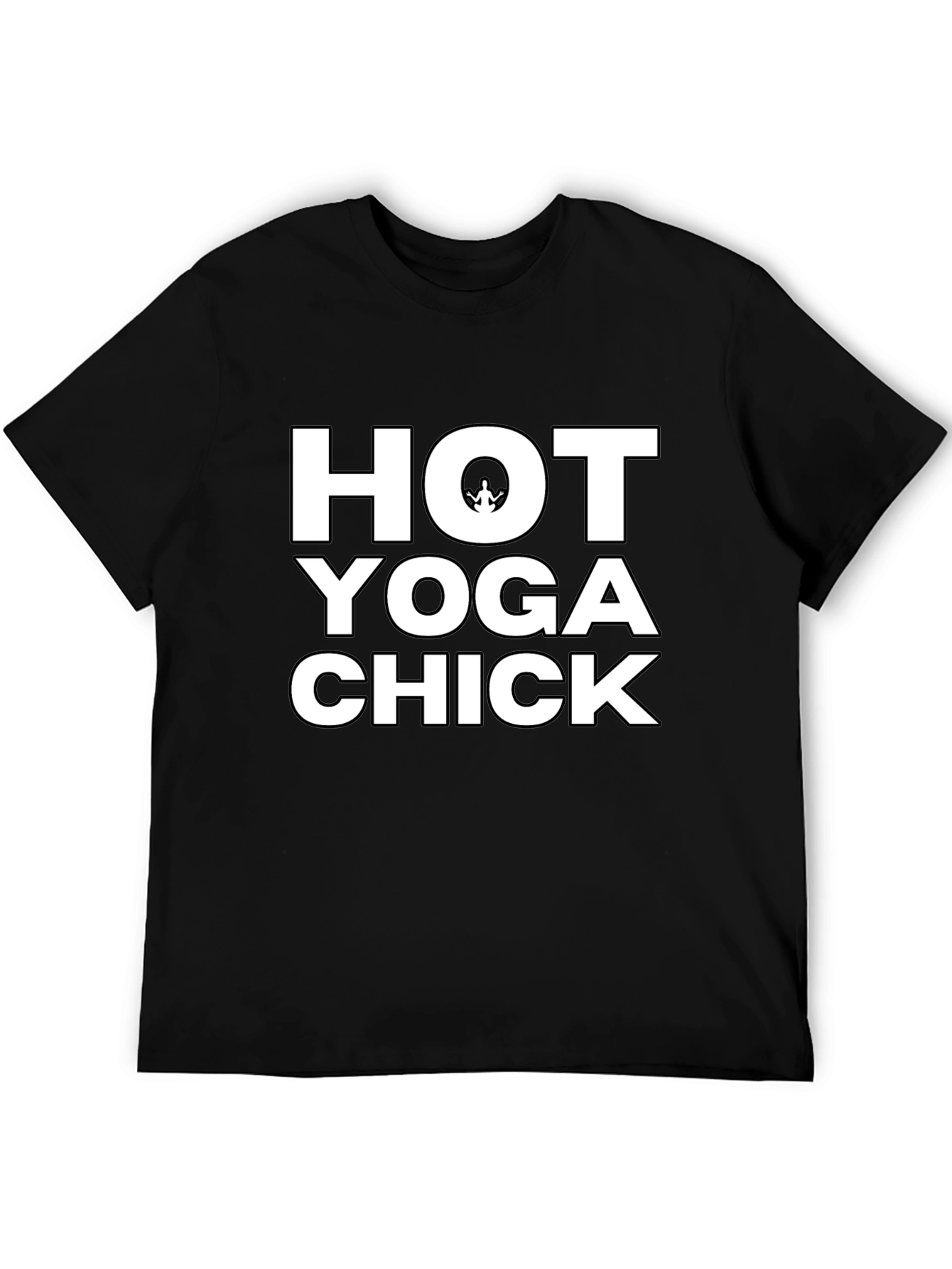 Black Hot Yoga Chick Black T-Shirt view 5