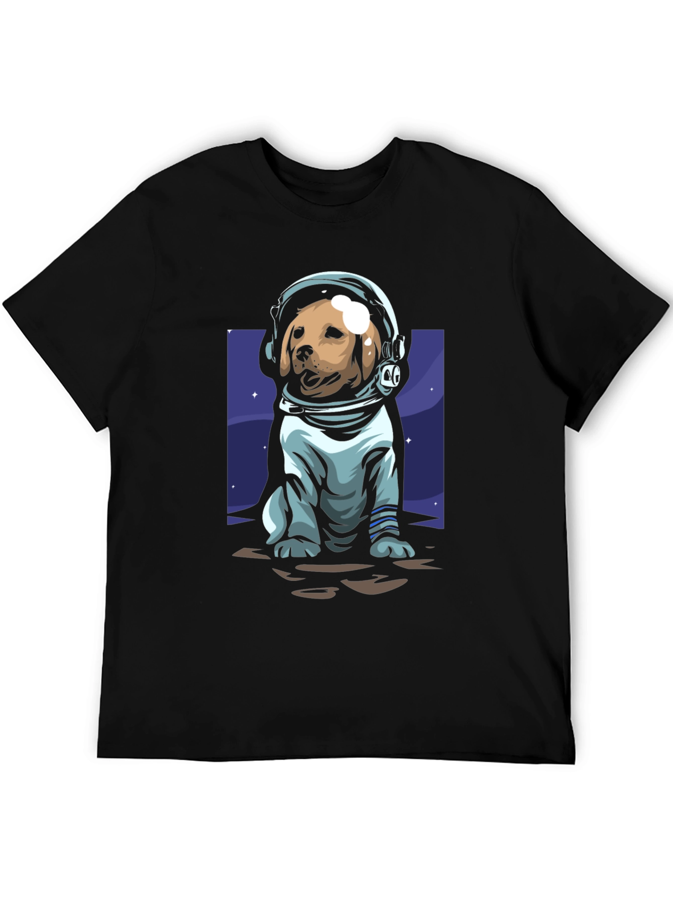 Black Dog Astronaut Graphic Tee - Black view 5