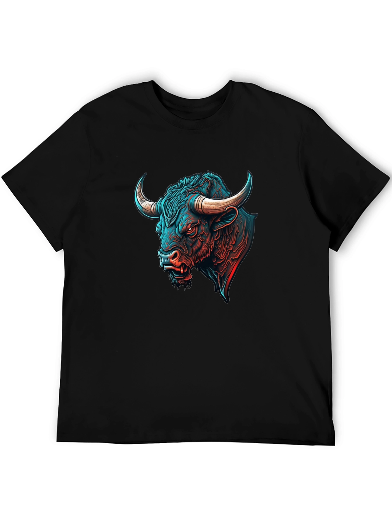 Black Bull Graphic Tee - Bold Design view 5