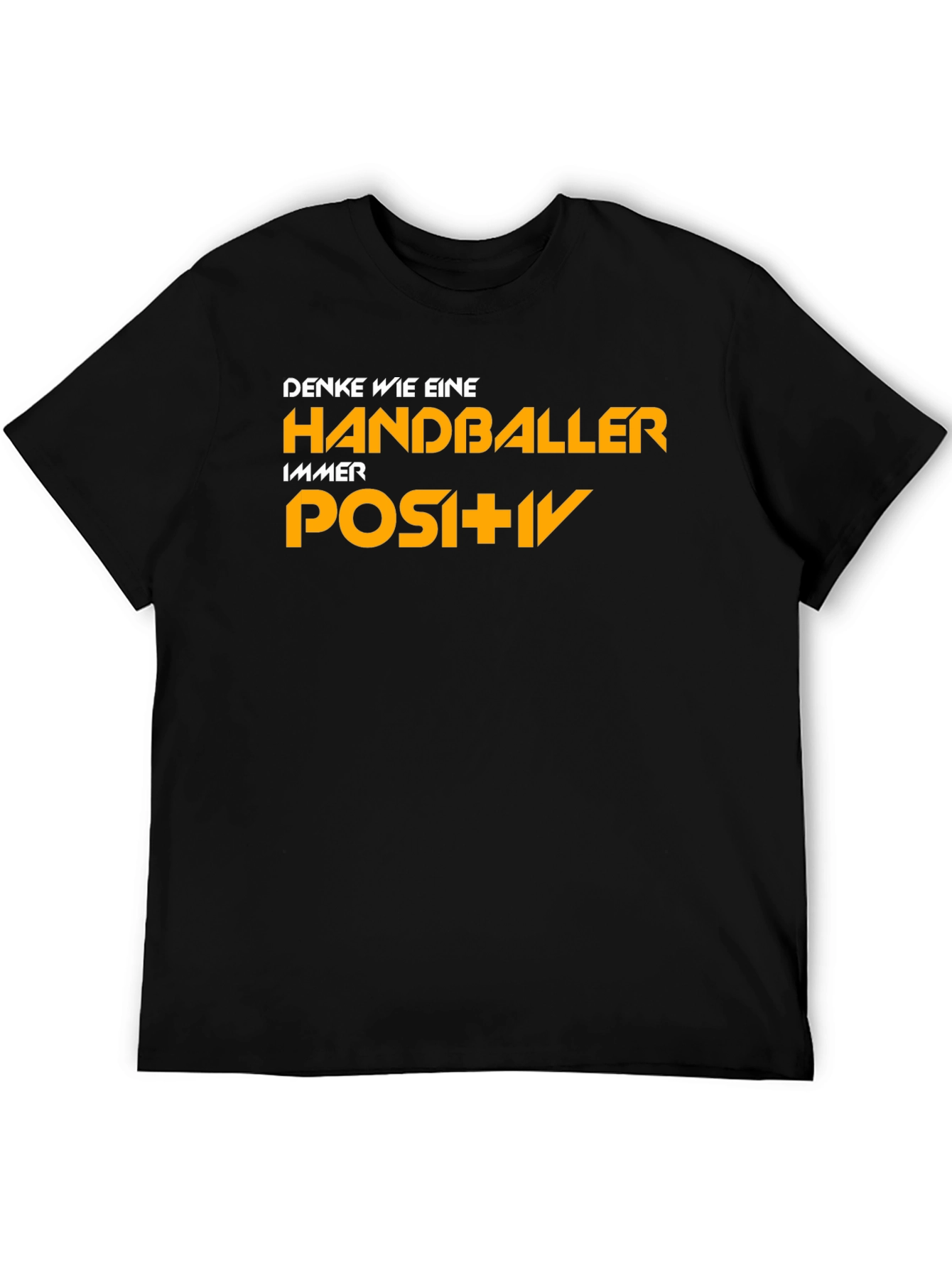 Black Handballer Positive Black T-Shirt view 5