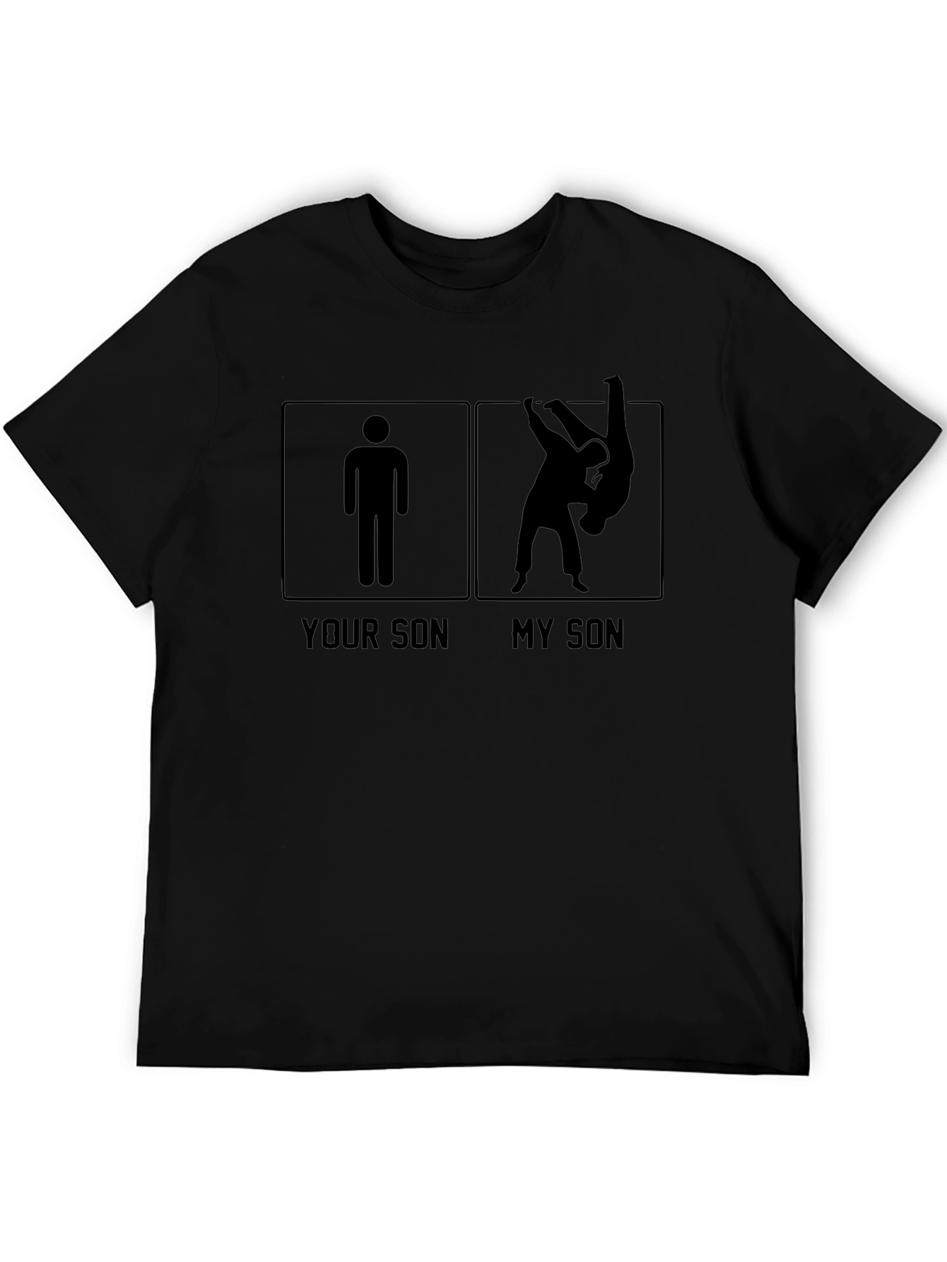 Black Your Son My Son Grappling Jiu Jitsu Black T-Shirt view 5