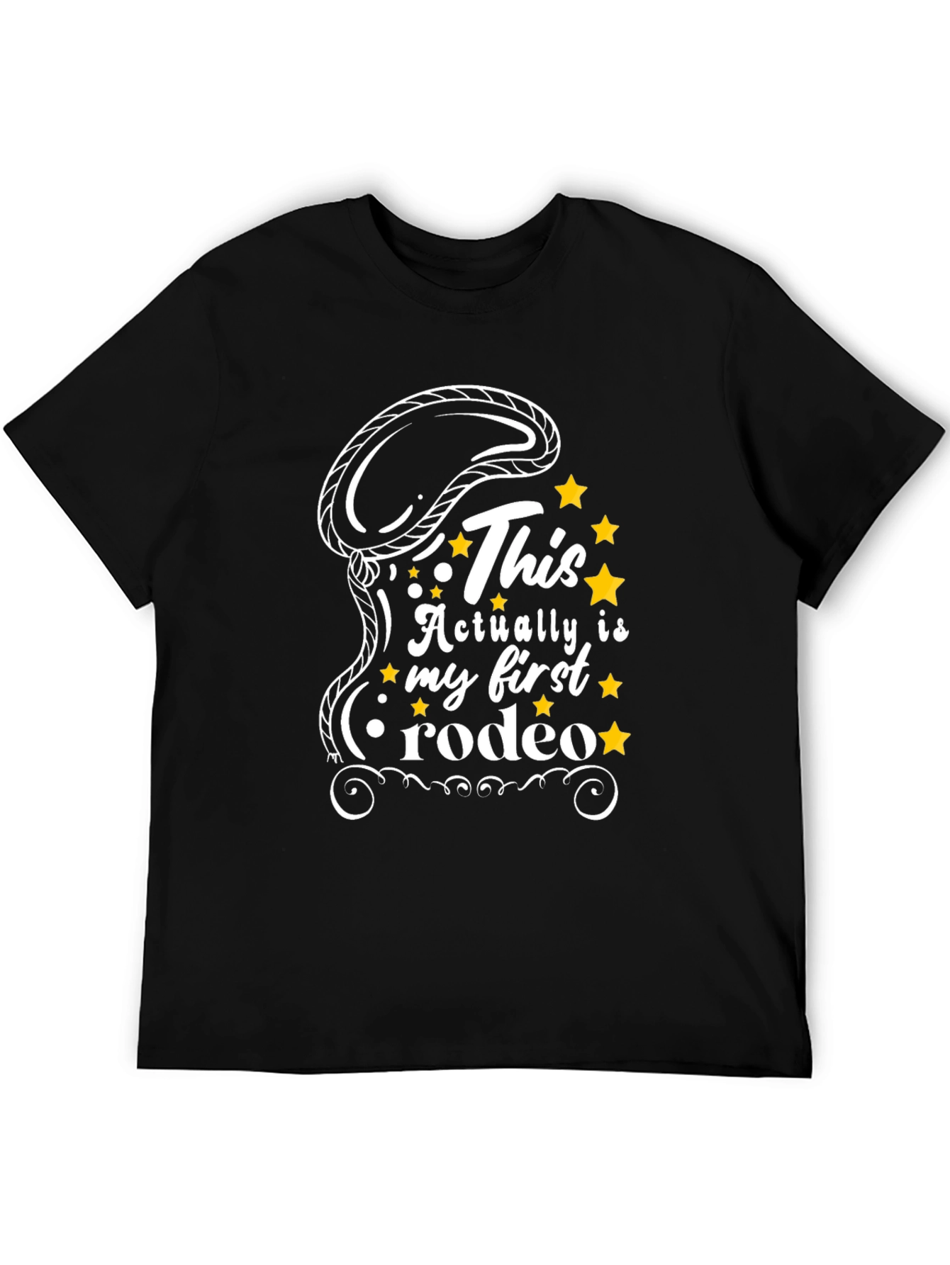 Black Funny Rodeo T-Shirt view 5