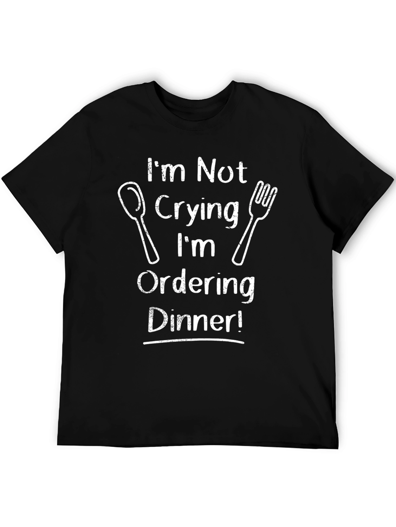 Black Funny Dinner Order T-Shirt view 5