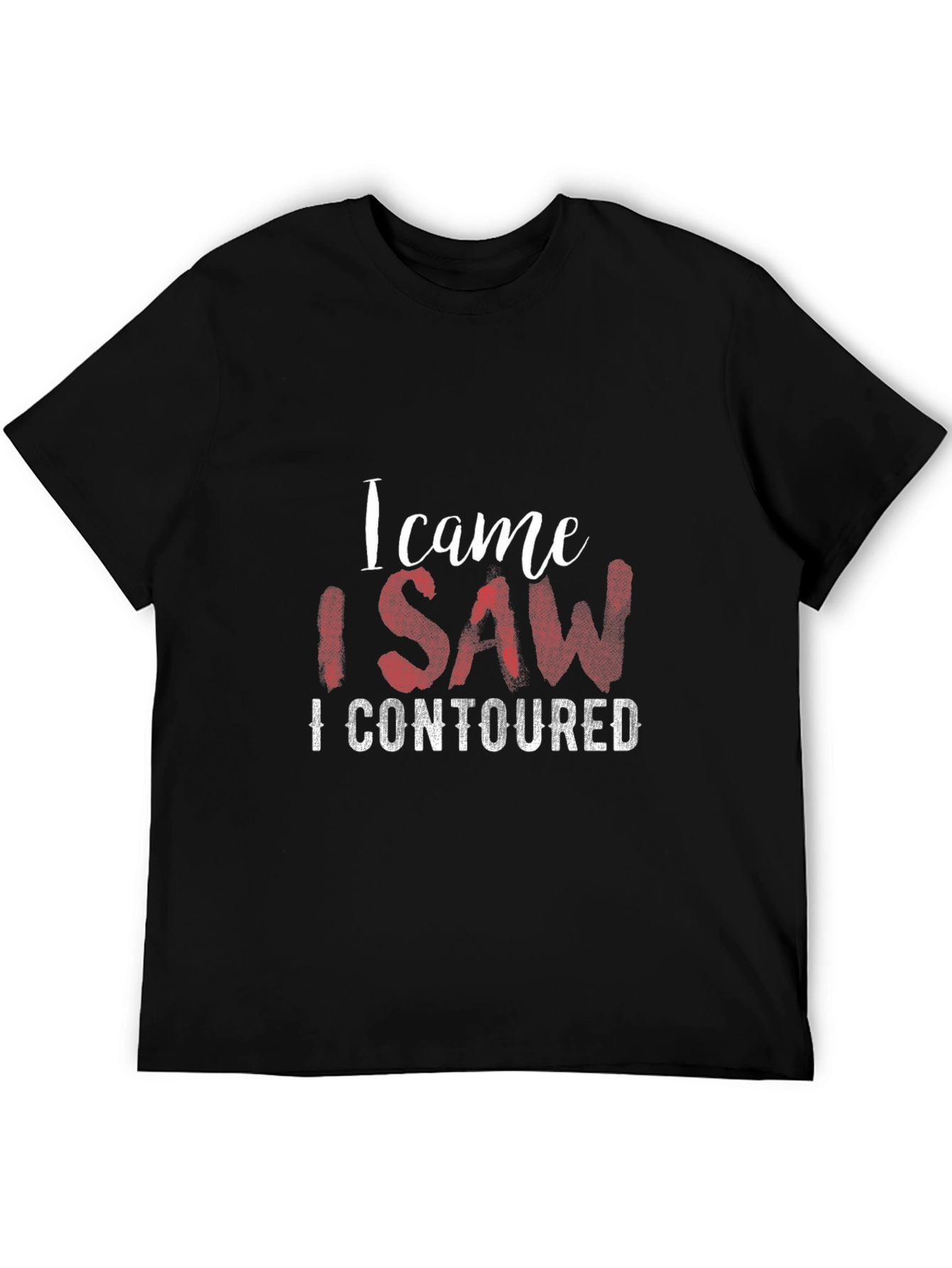 Black I Came I Saw I Contoured Graphic T-Shirt view 5