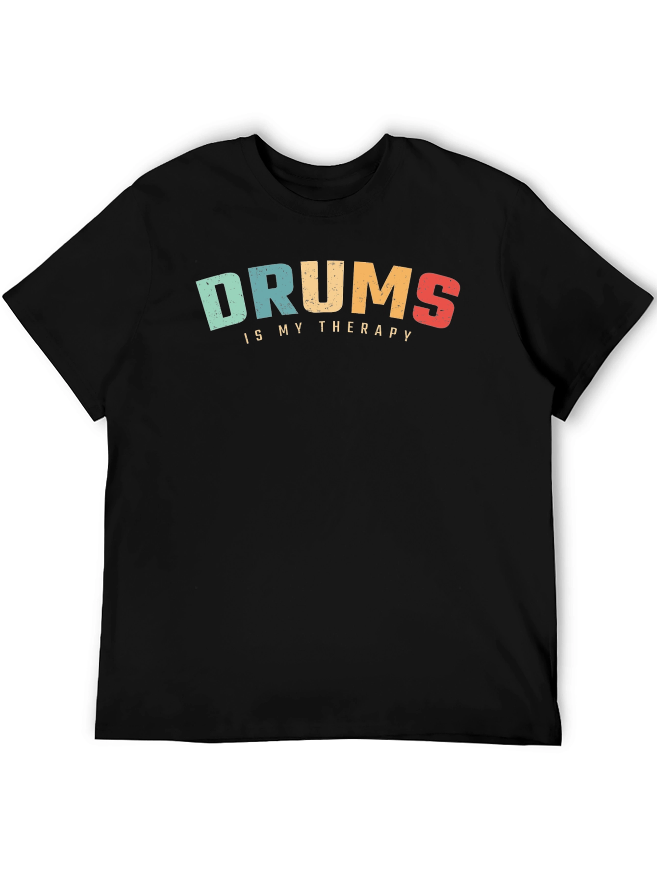 Black Drums Therapy Tee - Musician's Comfort view 5