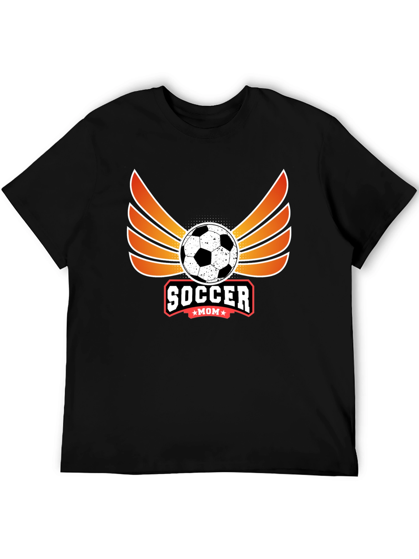 Black Soccer Mom Graphic T-Shirt view 5