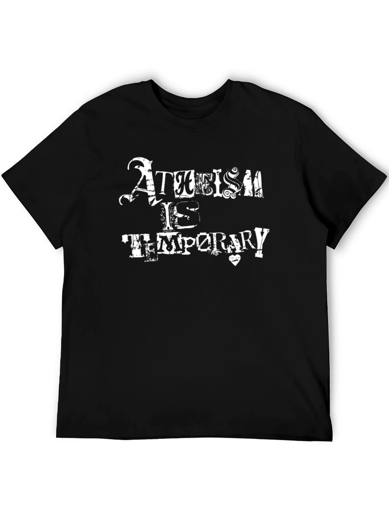 Black Atheism is Temporary Graphic T-Shirt view 5