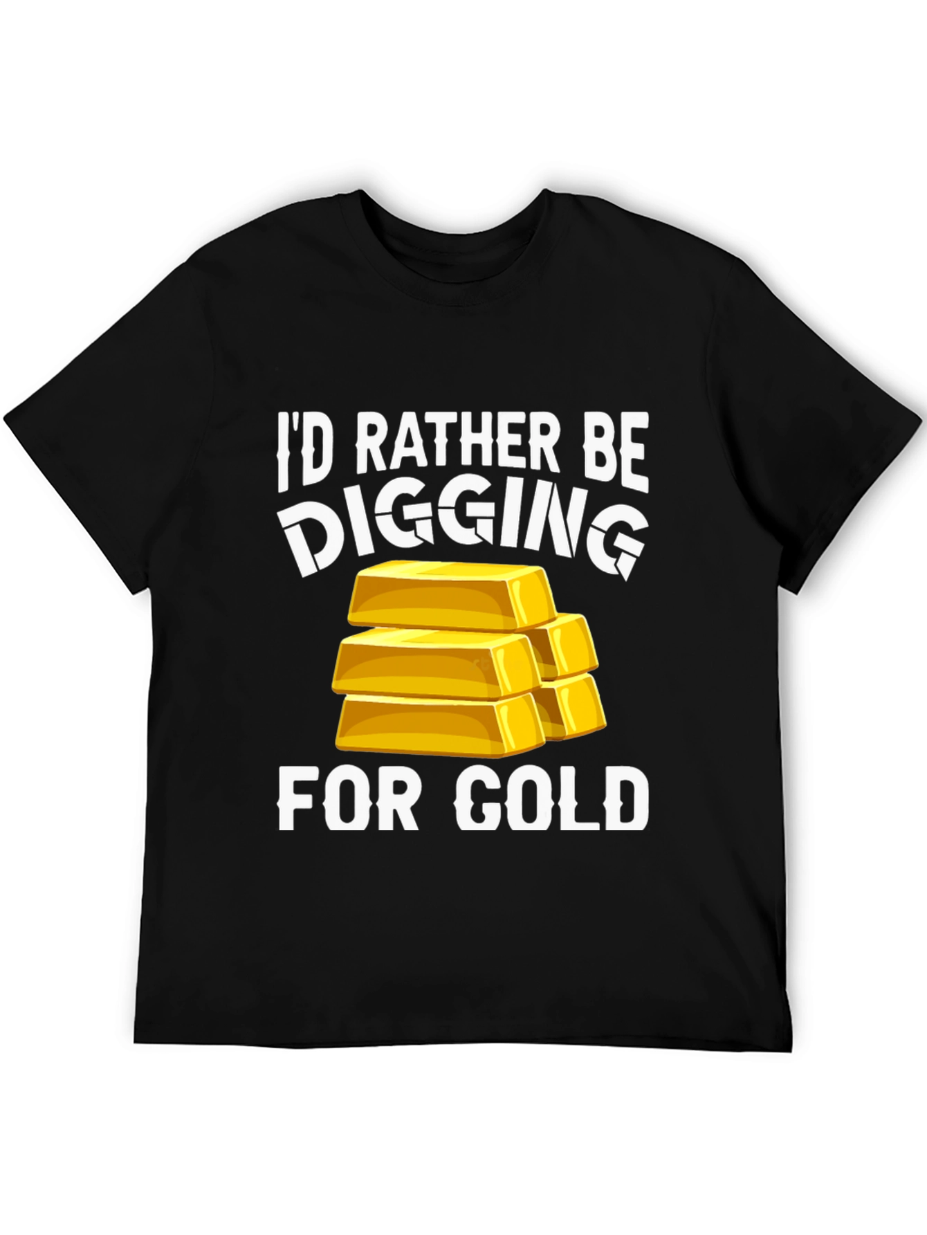 Black Digging For Gold T-Shirt view 5