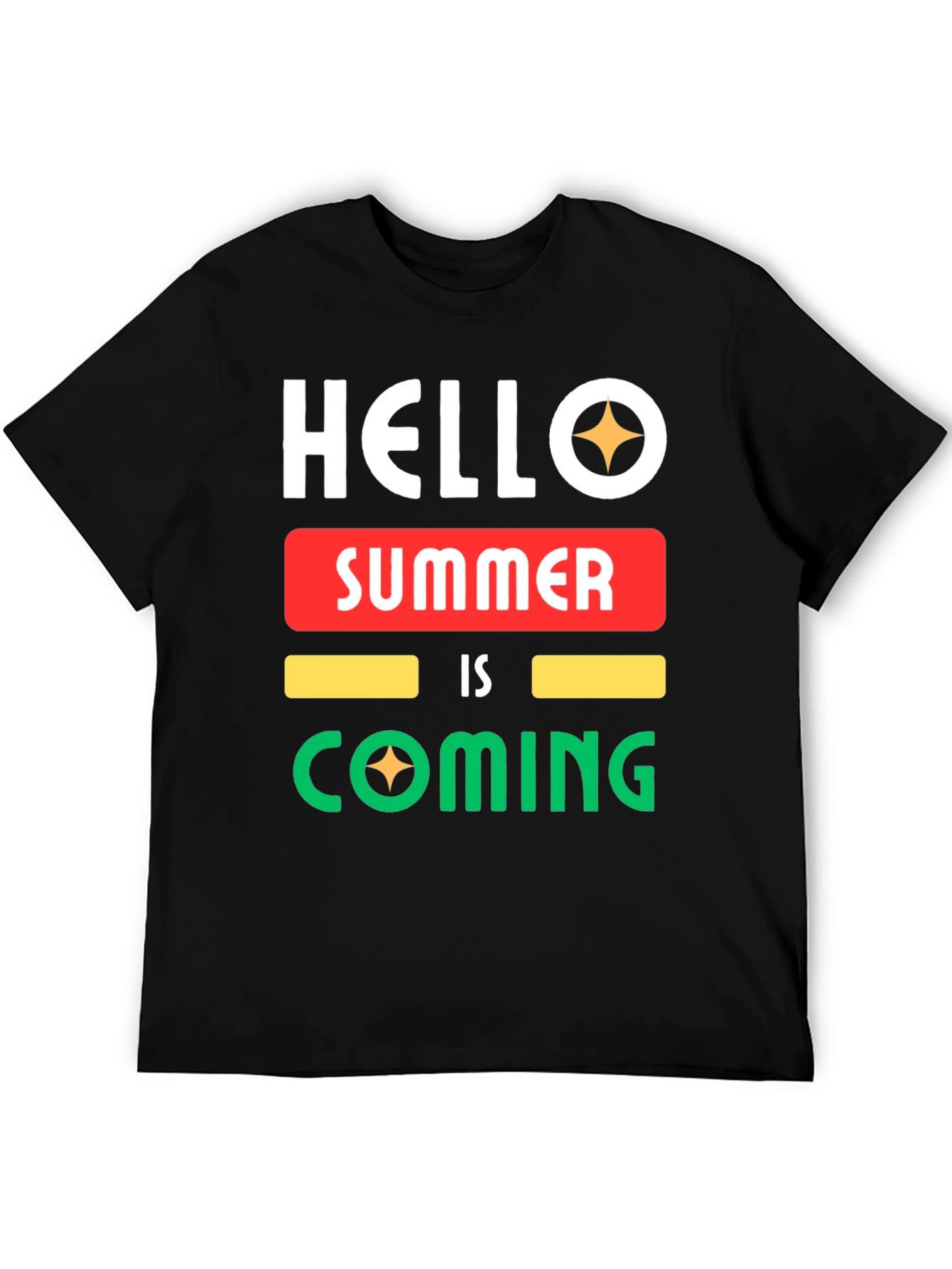 Black Hello Summer T-Shirt view 5
