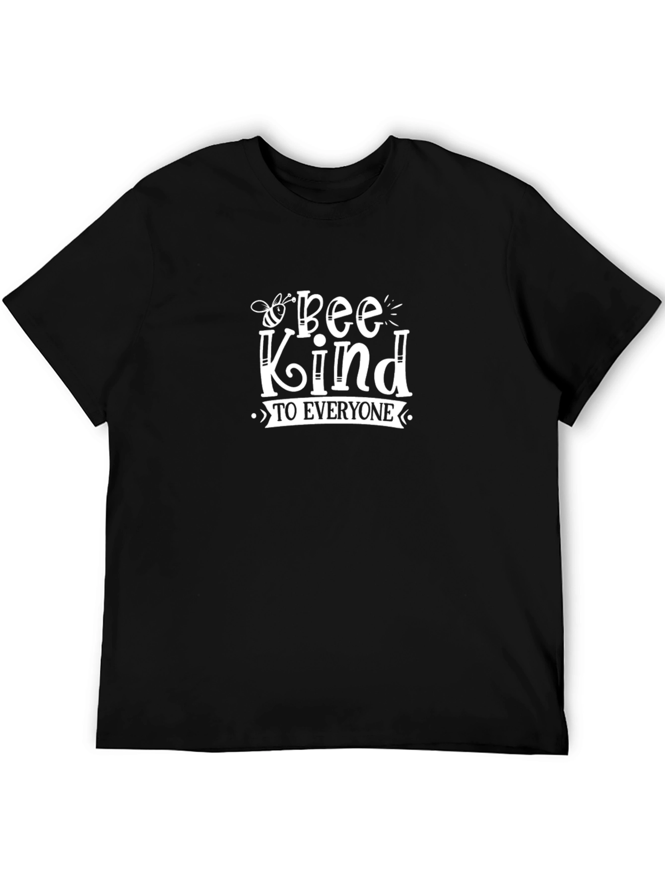 Black Bee Kind T-Shirt - Positive Message, Stylish Design view 5