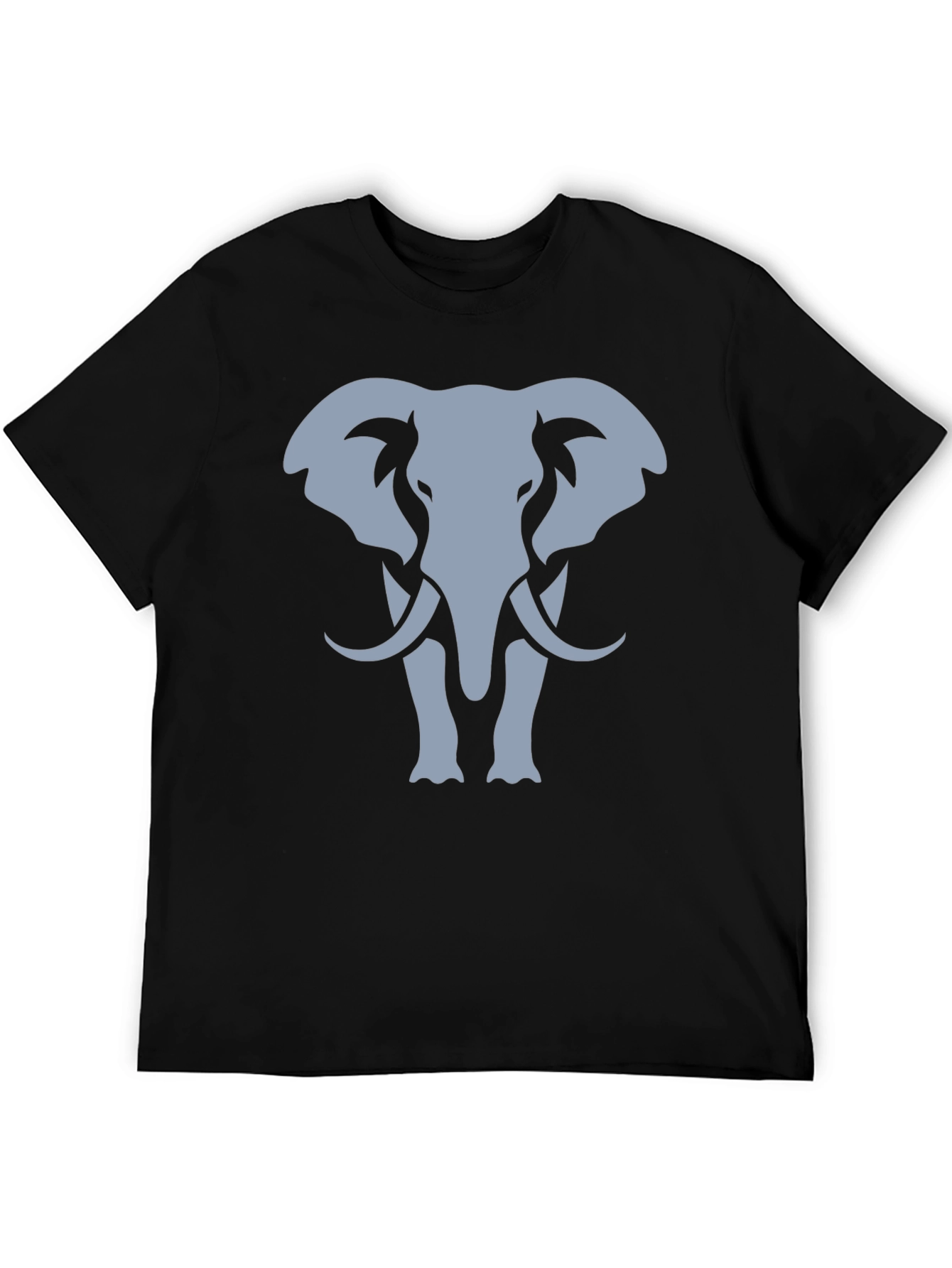 Black Elephant Graphic T-Shirt - Black Cotton Tee view 5