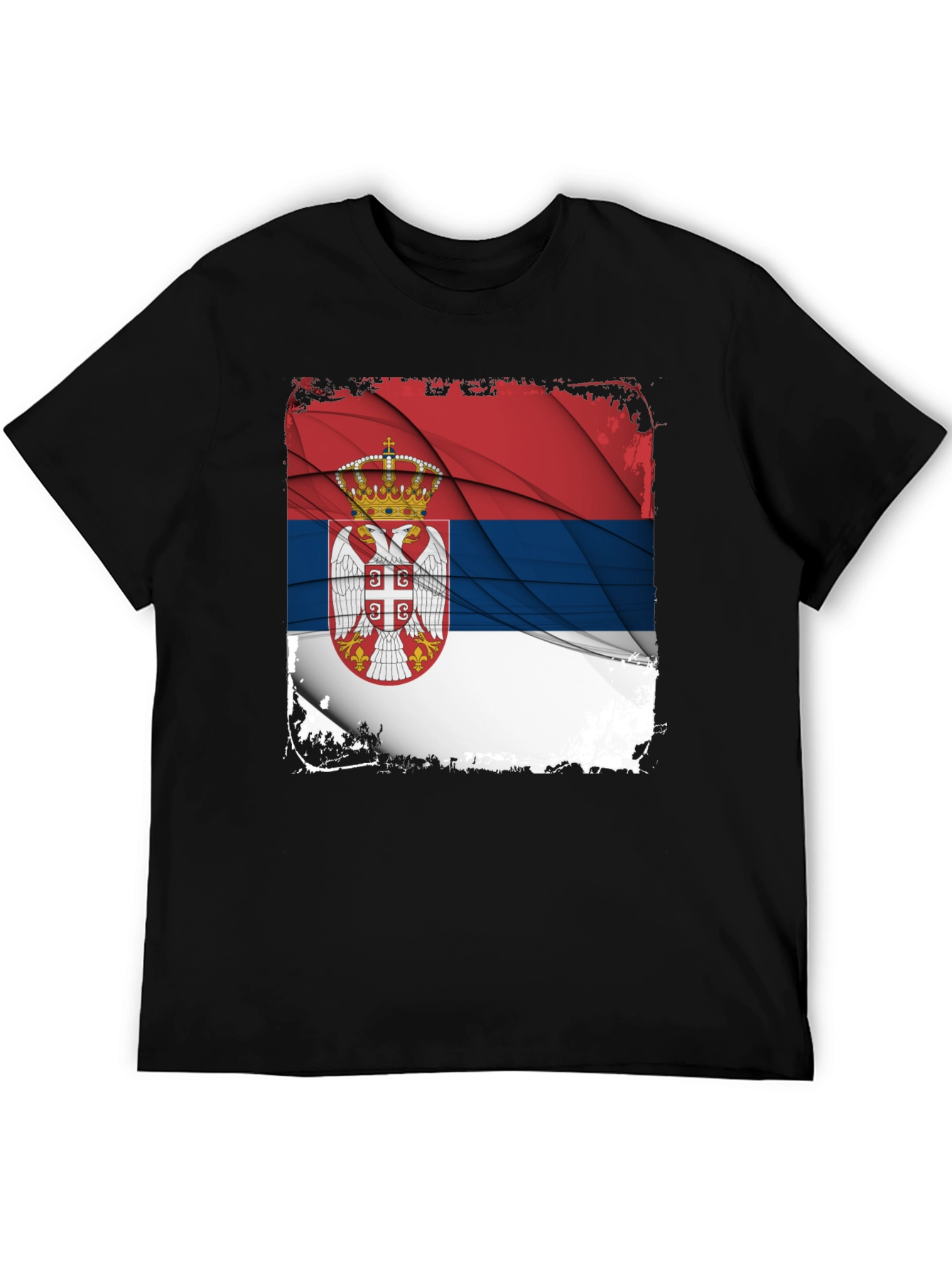 Serbian Flag Graphic T-Shirt - 5