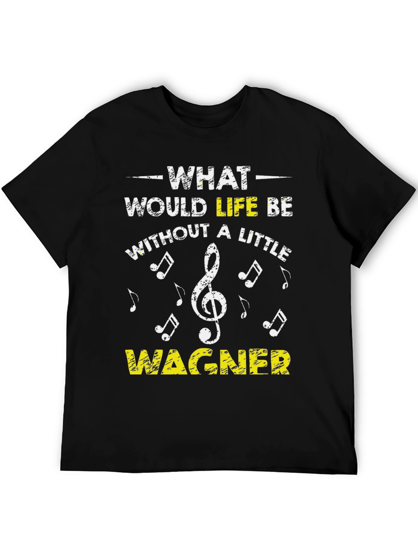 Black Wagner Music Lover T-Shirt - What Would Life Be? view 5