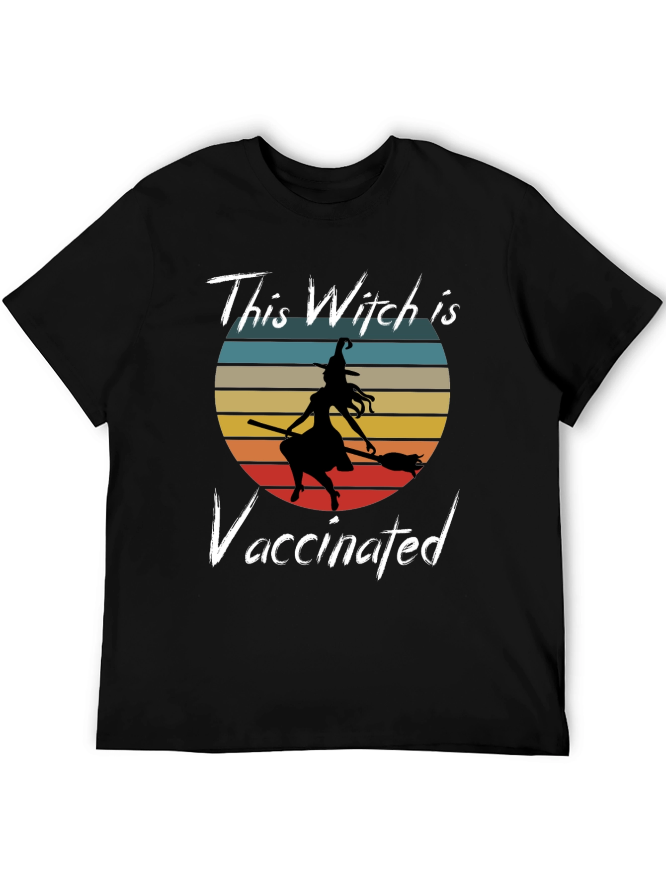 Vaccinated Witch Graphic T-Shirt - 5