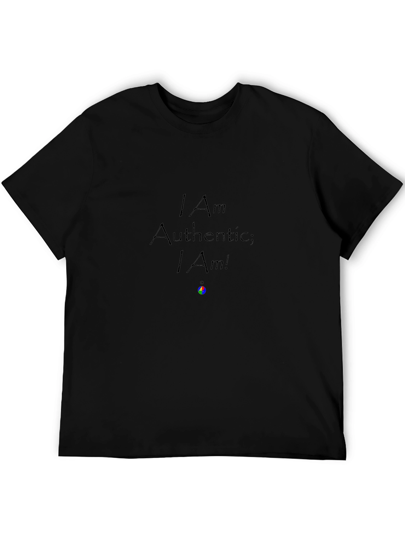Black Authentic I Am T-Shirt - Black view 5