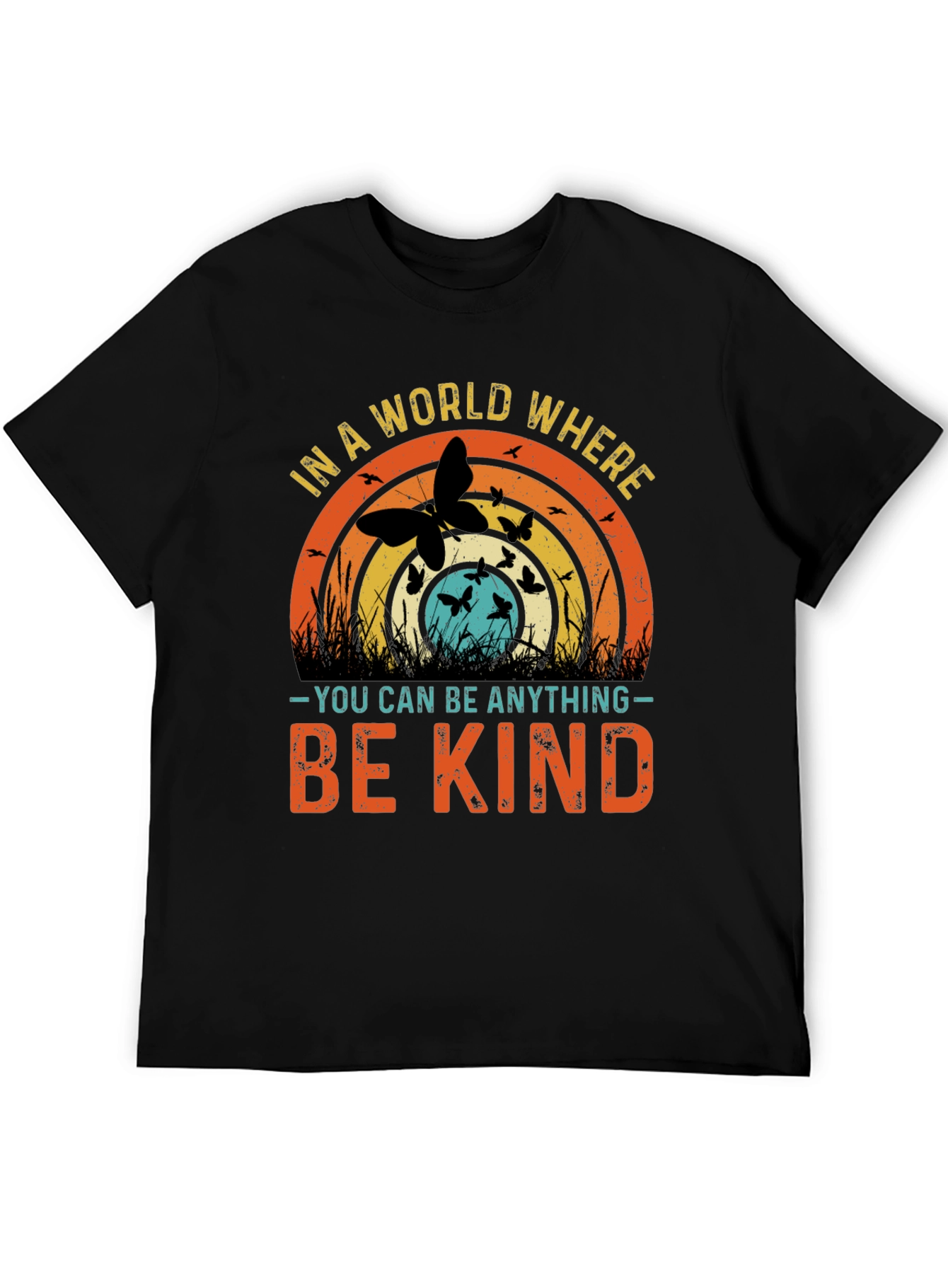 Black Kindness Matters T-Shirt - Be Kind Graphic Tee view 5