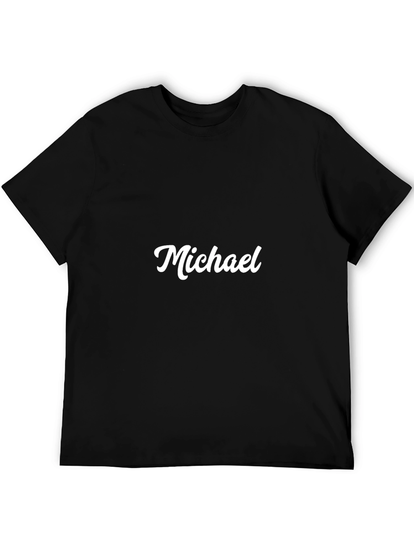 Black Personalized Michael T-Shirt - Custom Name Tee view 5