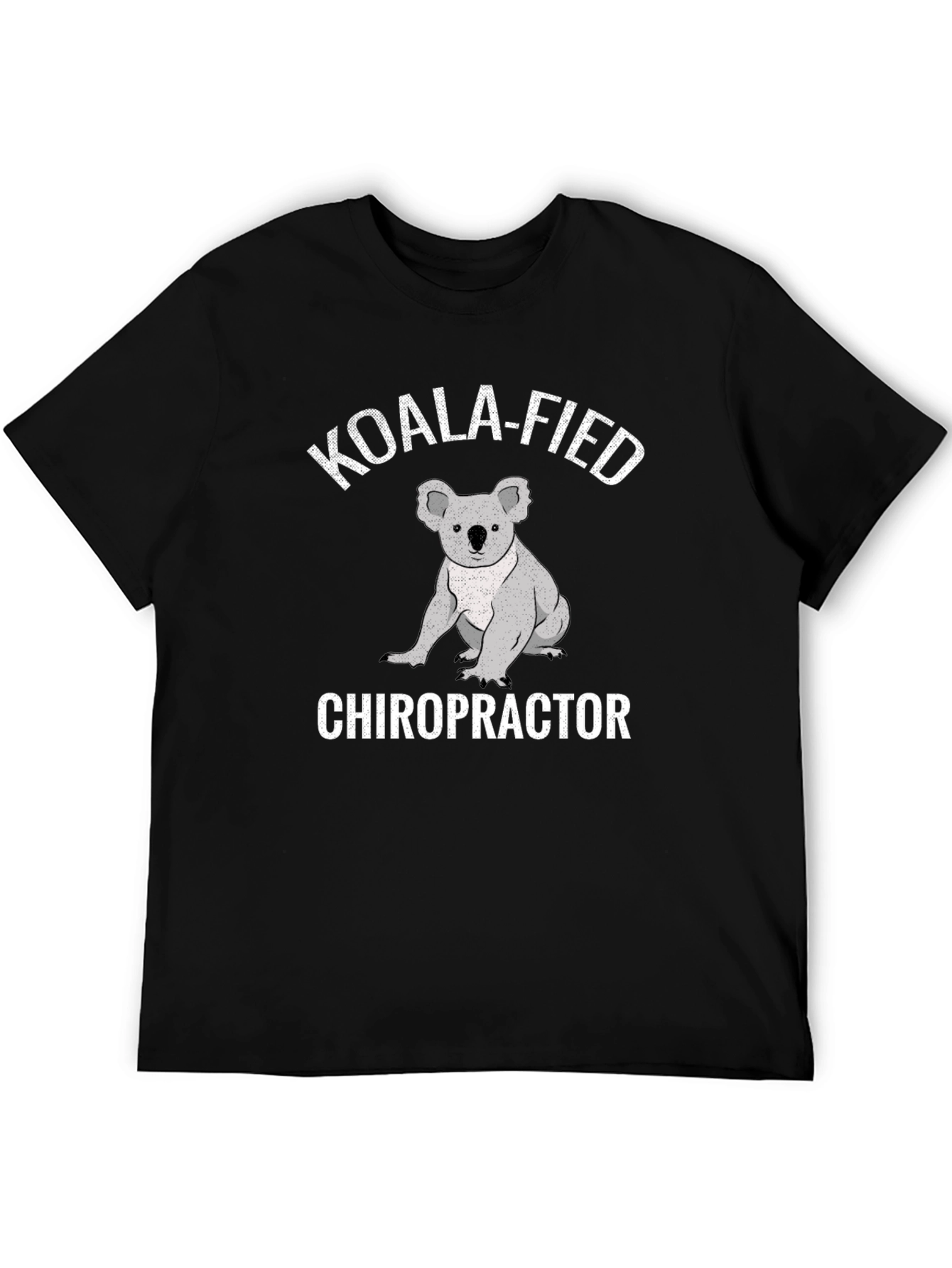 Black Koala-Fied Chiropractor T-Shirt view 5