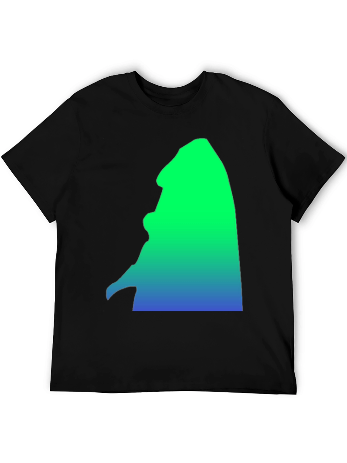 Black Gradient Silhouette Graphic Tee - Casual Comfort view 5