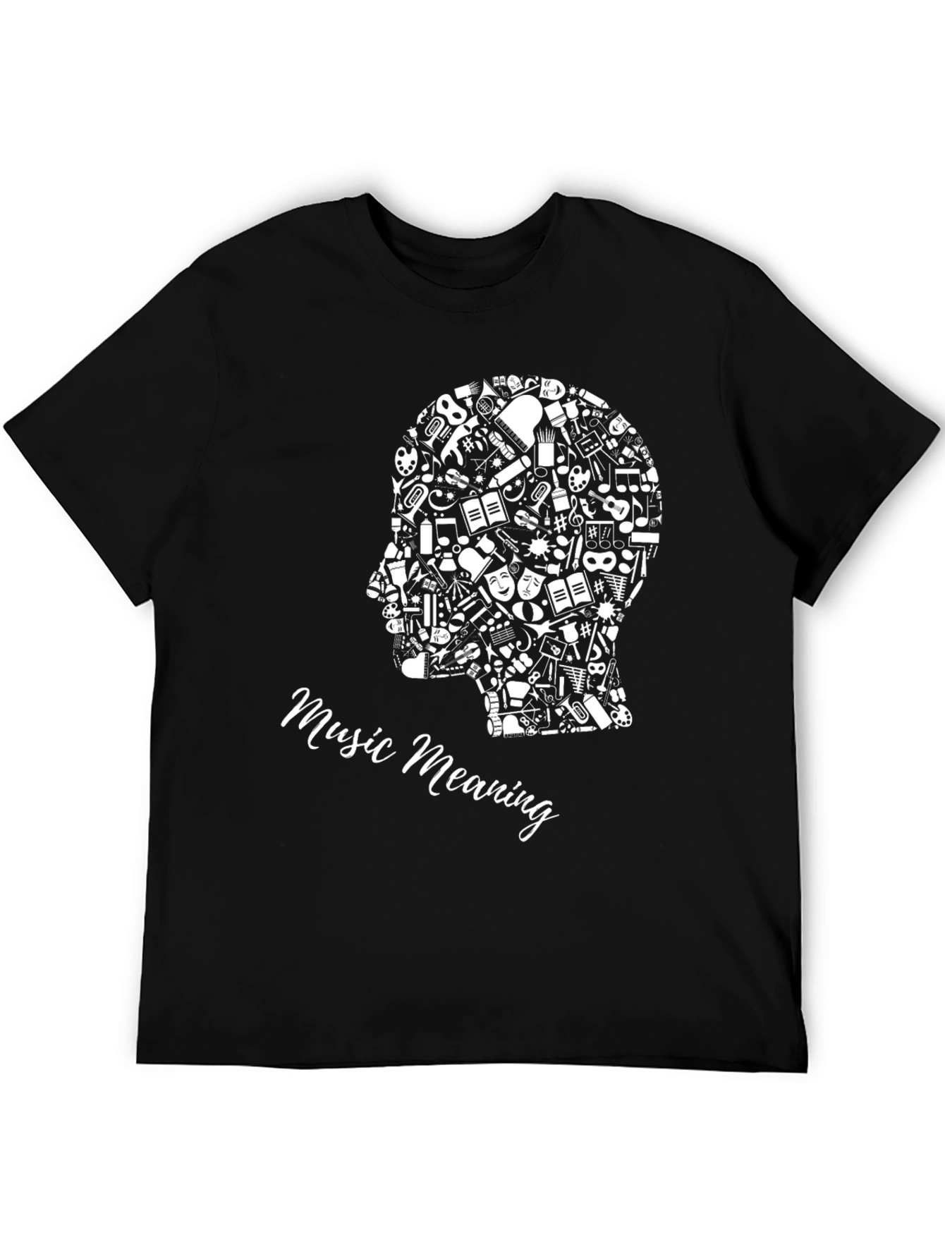 Black Music Meaning Black Graphic Tee view 5