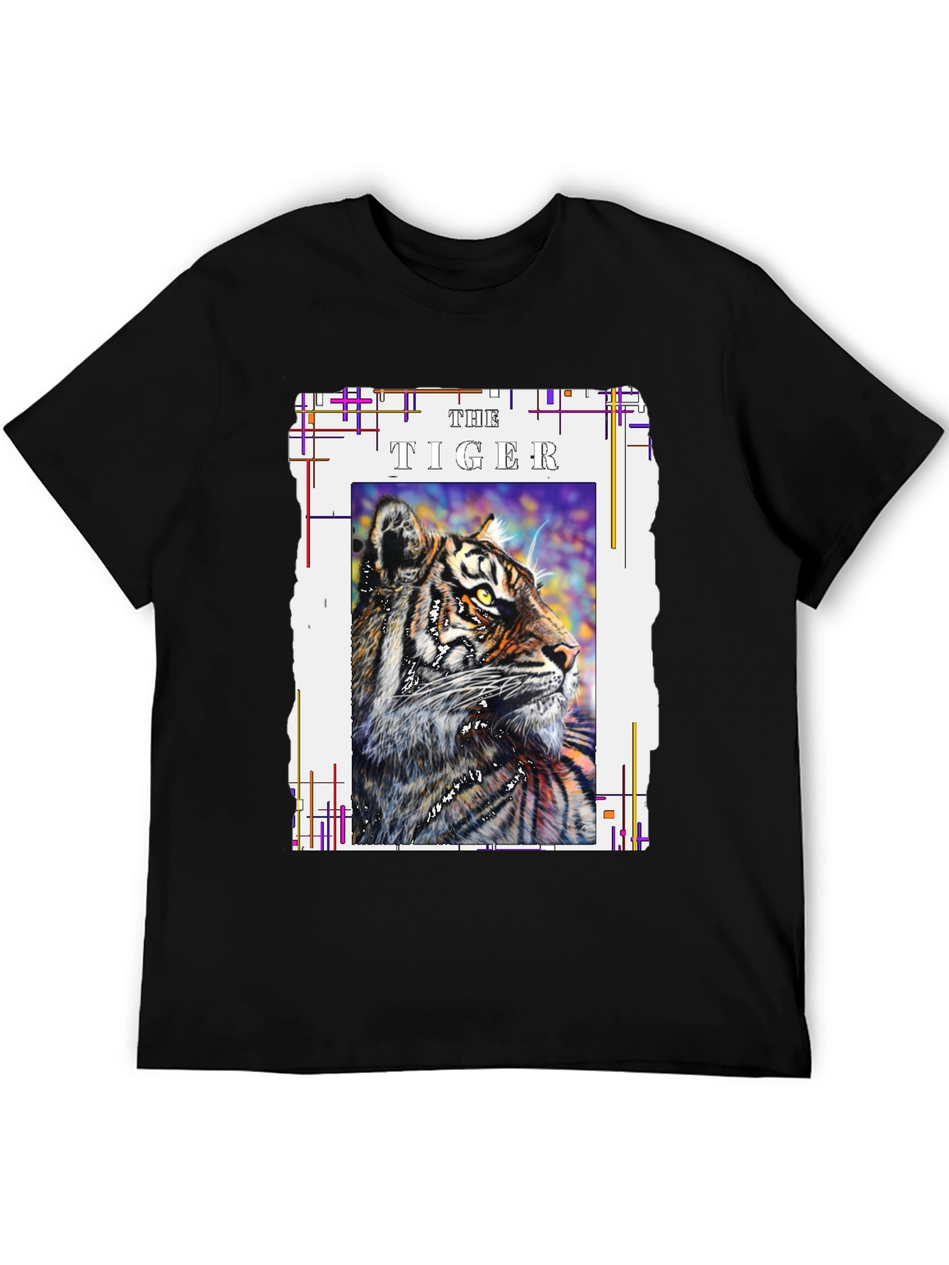 Black The Tiger Graphic T-Shirt view 5