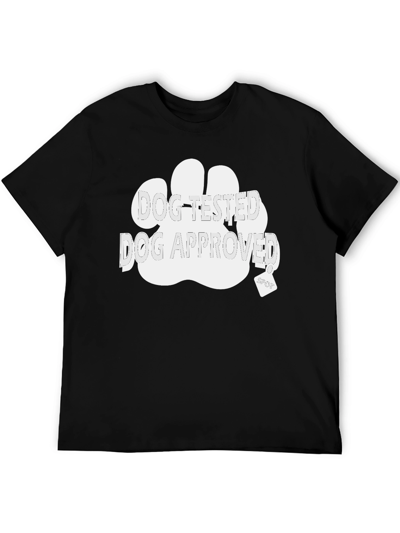 Black Dog-Tested Dog-Approved T-Shirt view 5