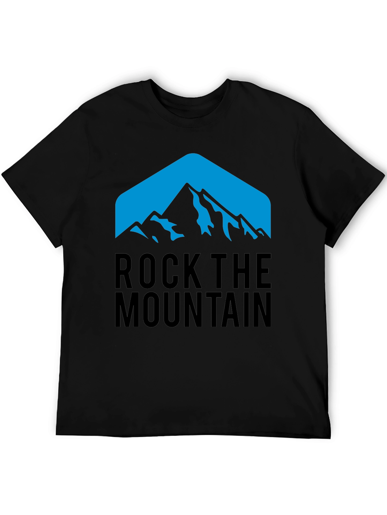 Black Rock the Mountain Graphic Tee - Black view 5