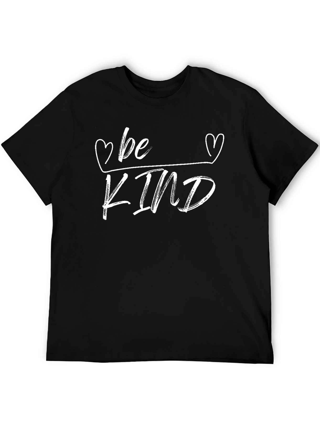 Black Be Kind Graphic Tee - Trendy Casual T-Shirt view 5