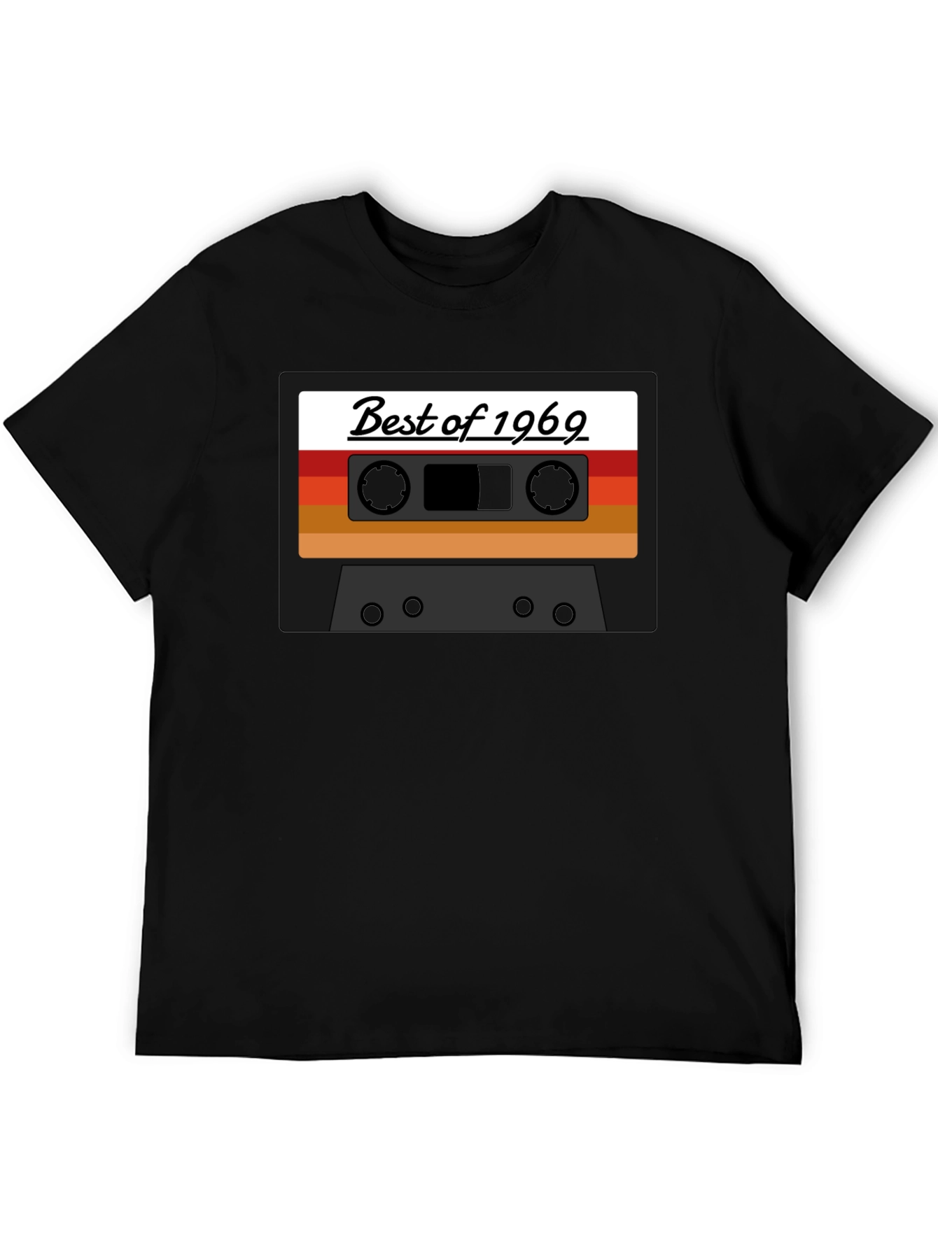 Black Best of 1969 Cassette Tape Graphic Tee view 5