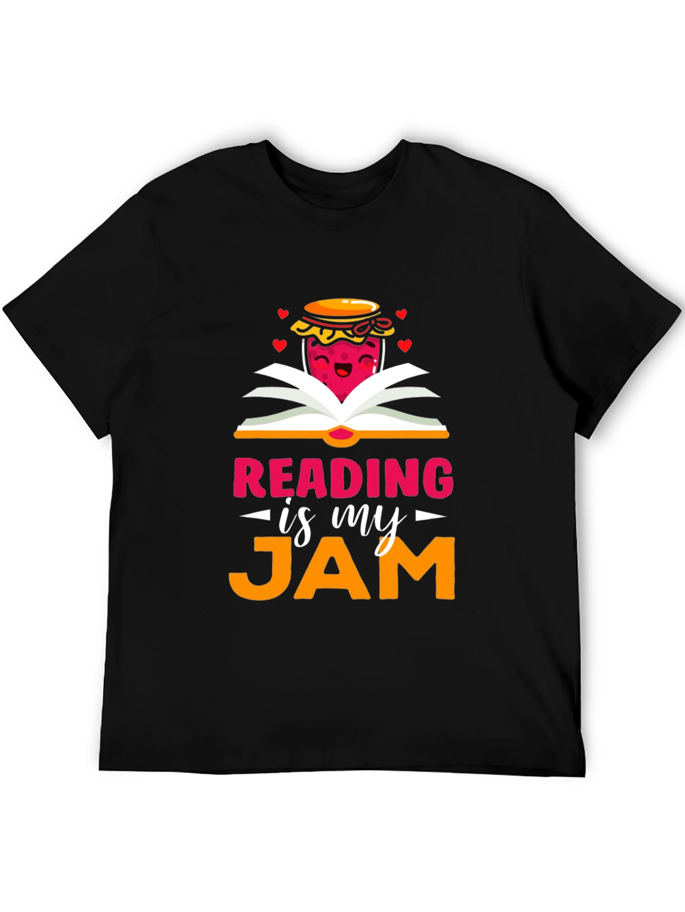 Black Reading is my Jam Black T-Shirt view 5
