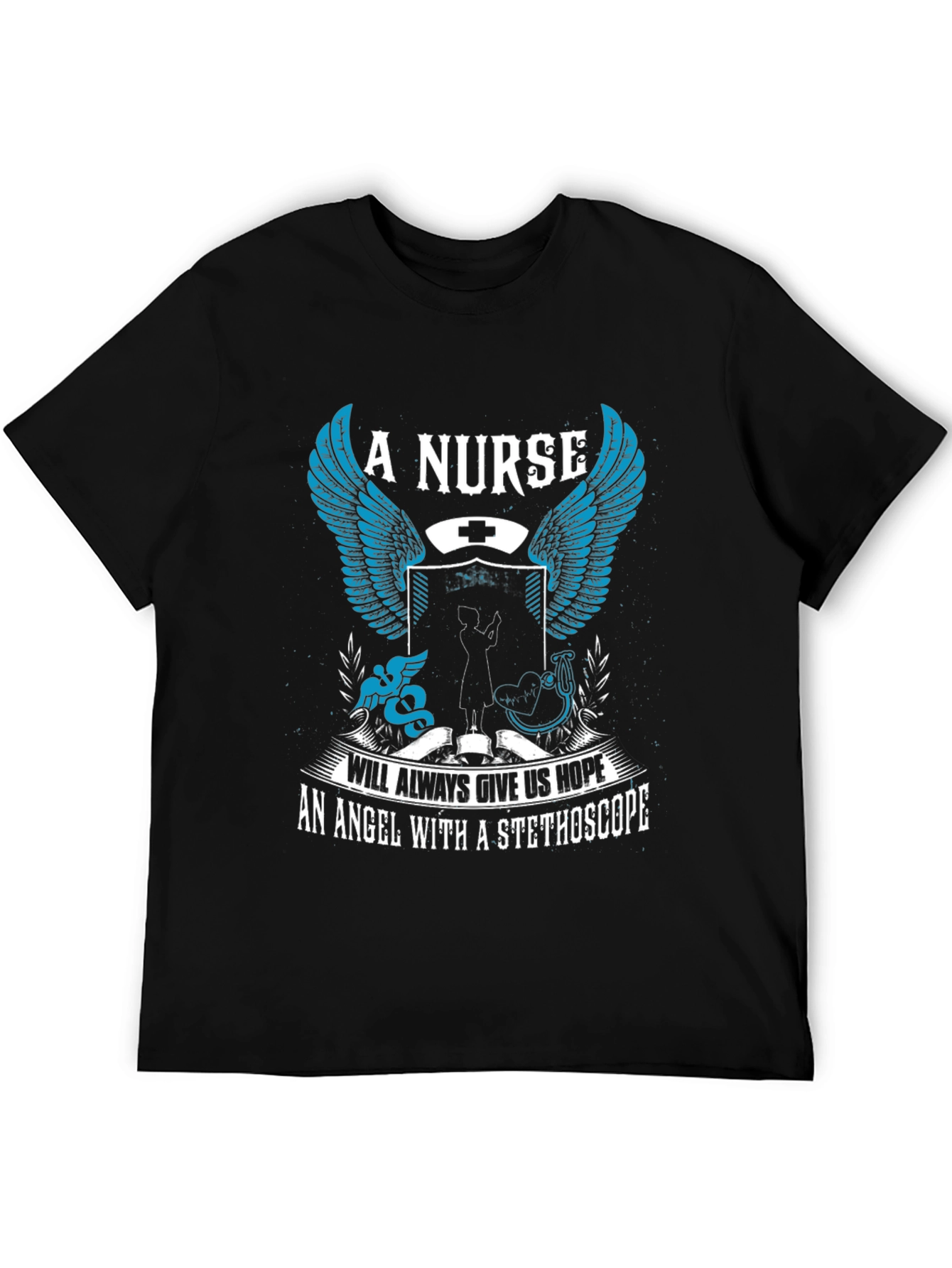 Black A Nurse Will Always Give Us Hope T-Shirt view 5
