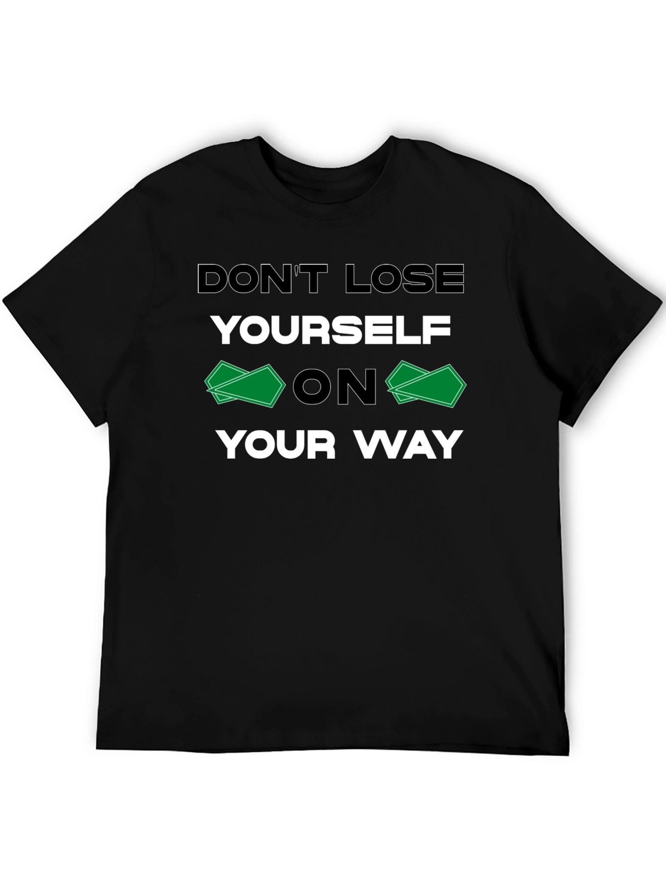 Black Don't Lose Yourself T-Shirt view 5