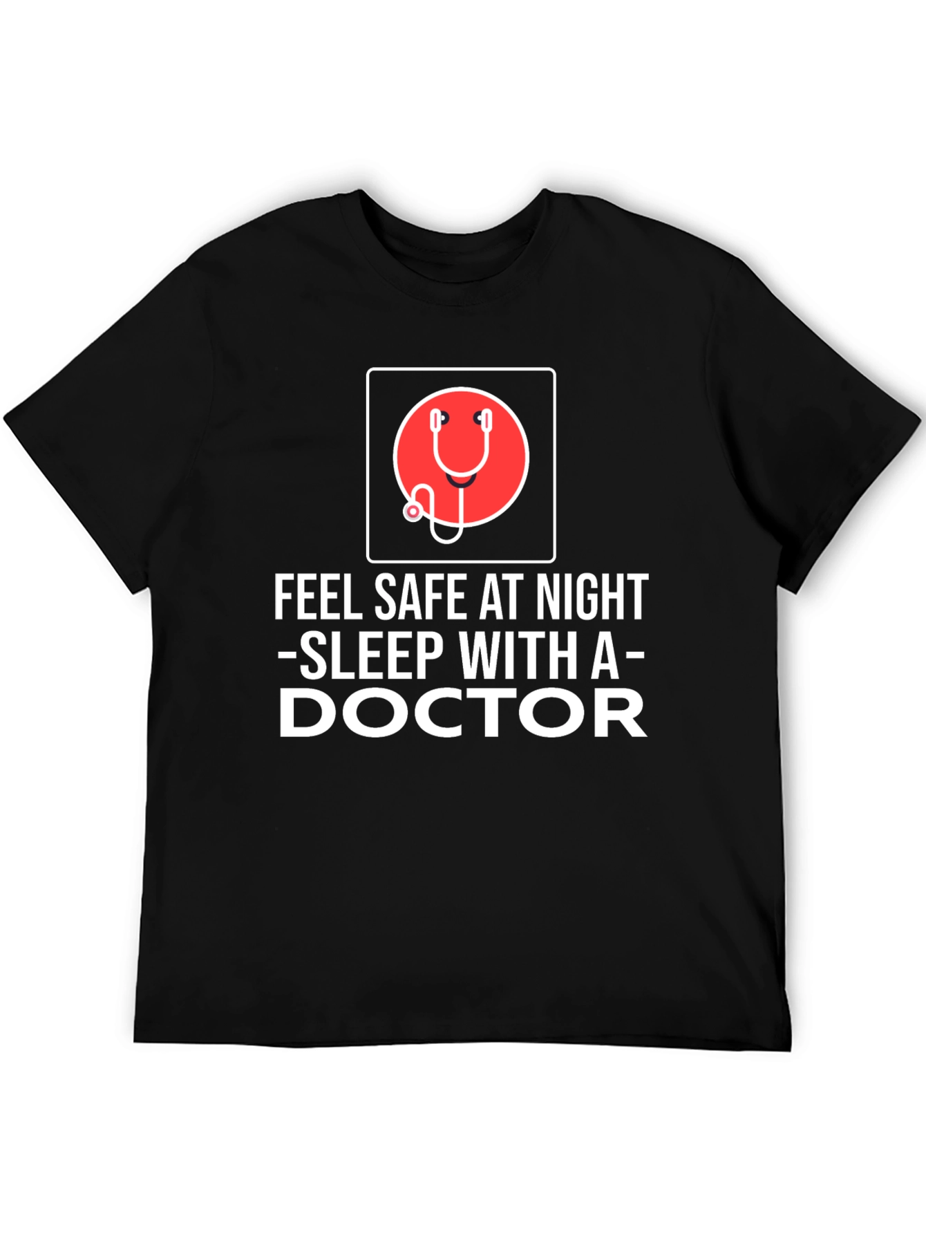 Black Sleep With a Doctor Graphic Tee view 5