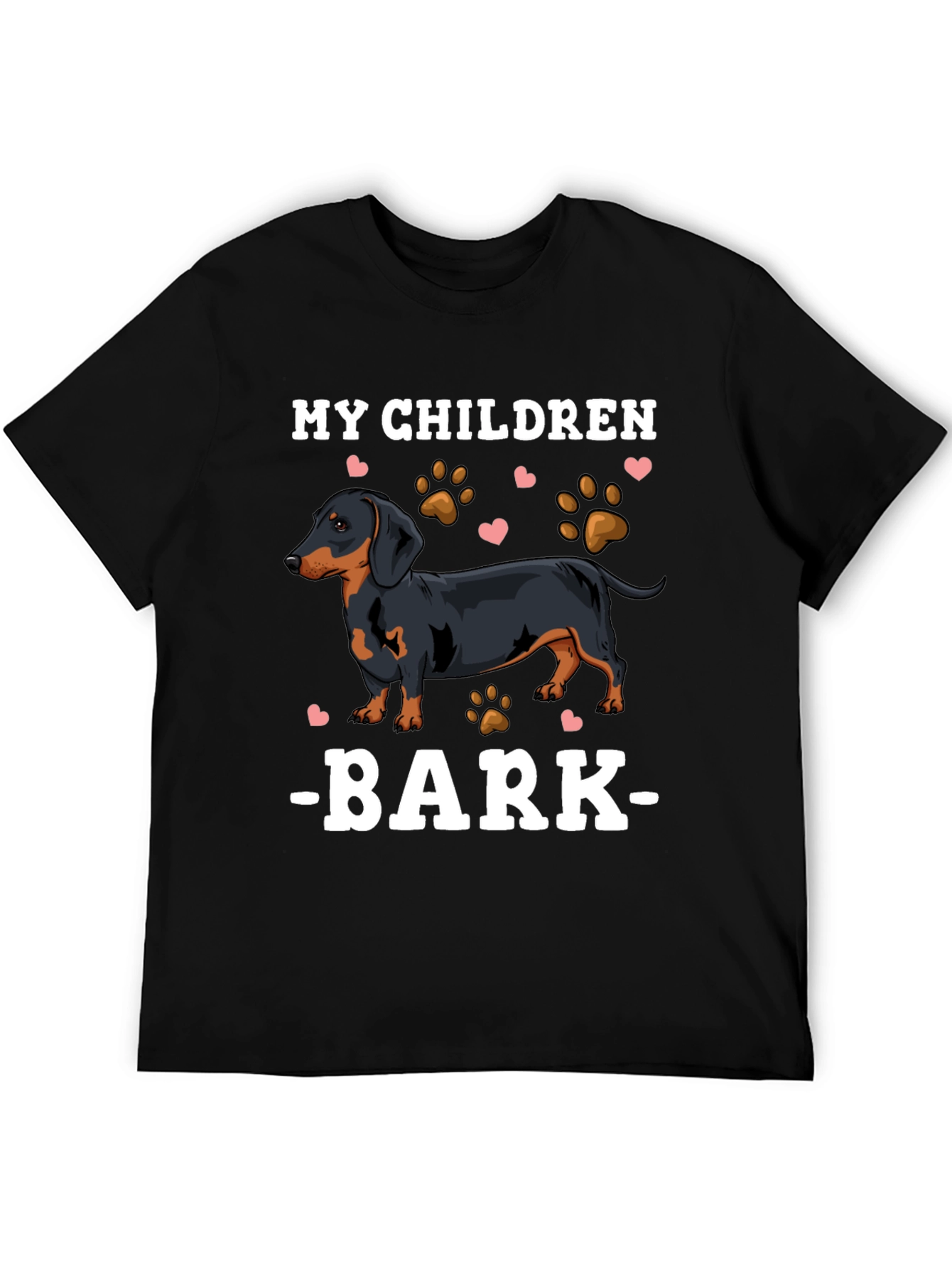 Black My Children Bark Dog Lover T-Shirt view 5