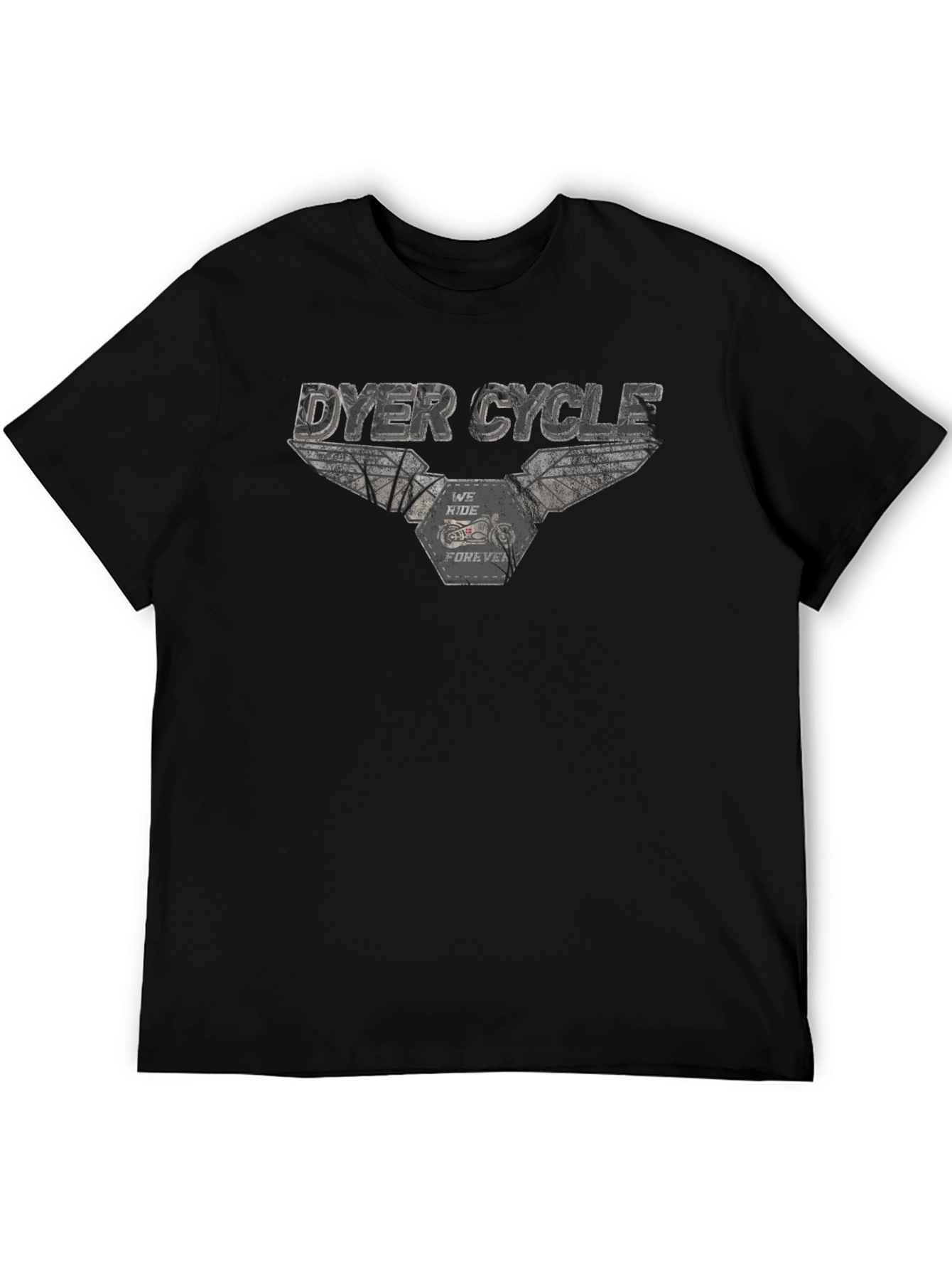 Black Dyer Cycle Black Graphic Tee - We Ride Forever view 5
