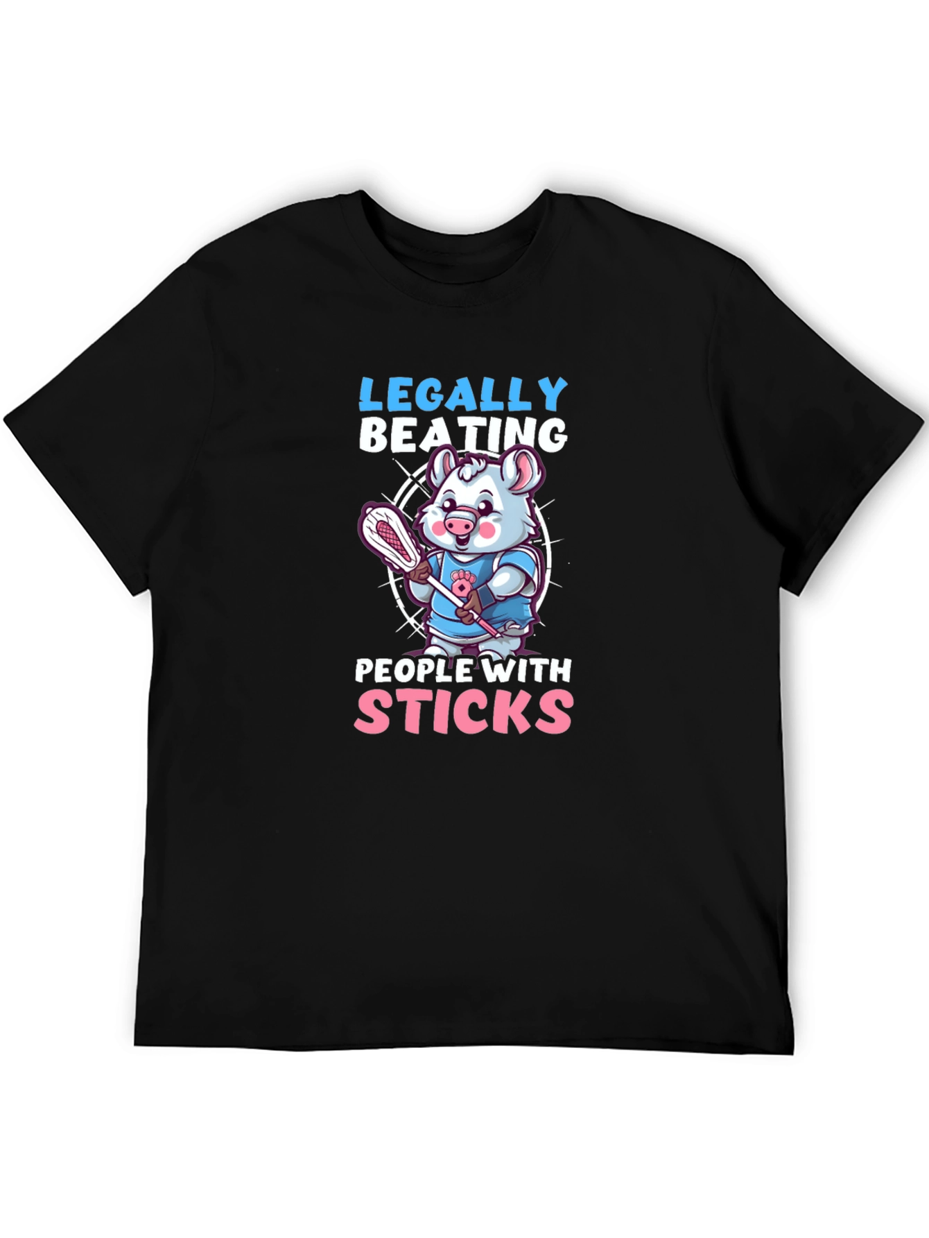 Black Legally Beating People With Sticks T-Shirt view 5