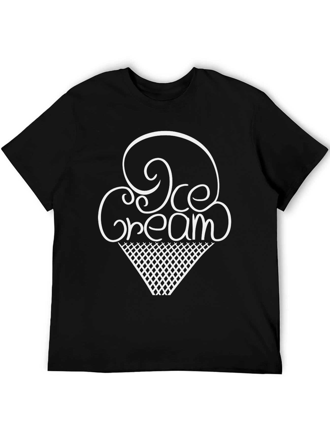 Black Ice Cream Graphic Tee - Fun & Stylish! view 5
