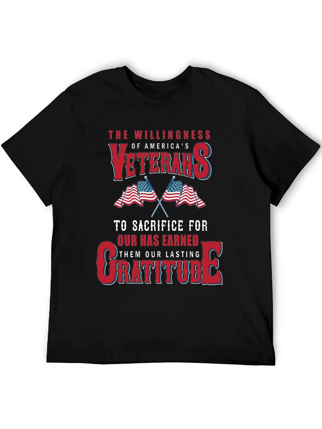 Veterans Gratitude T-Shirt: Patriotic USA Design - 5