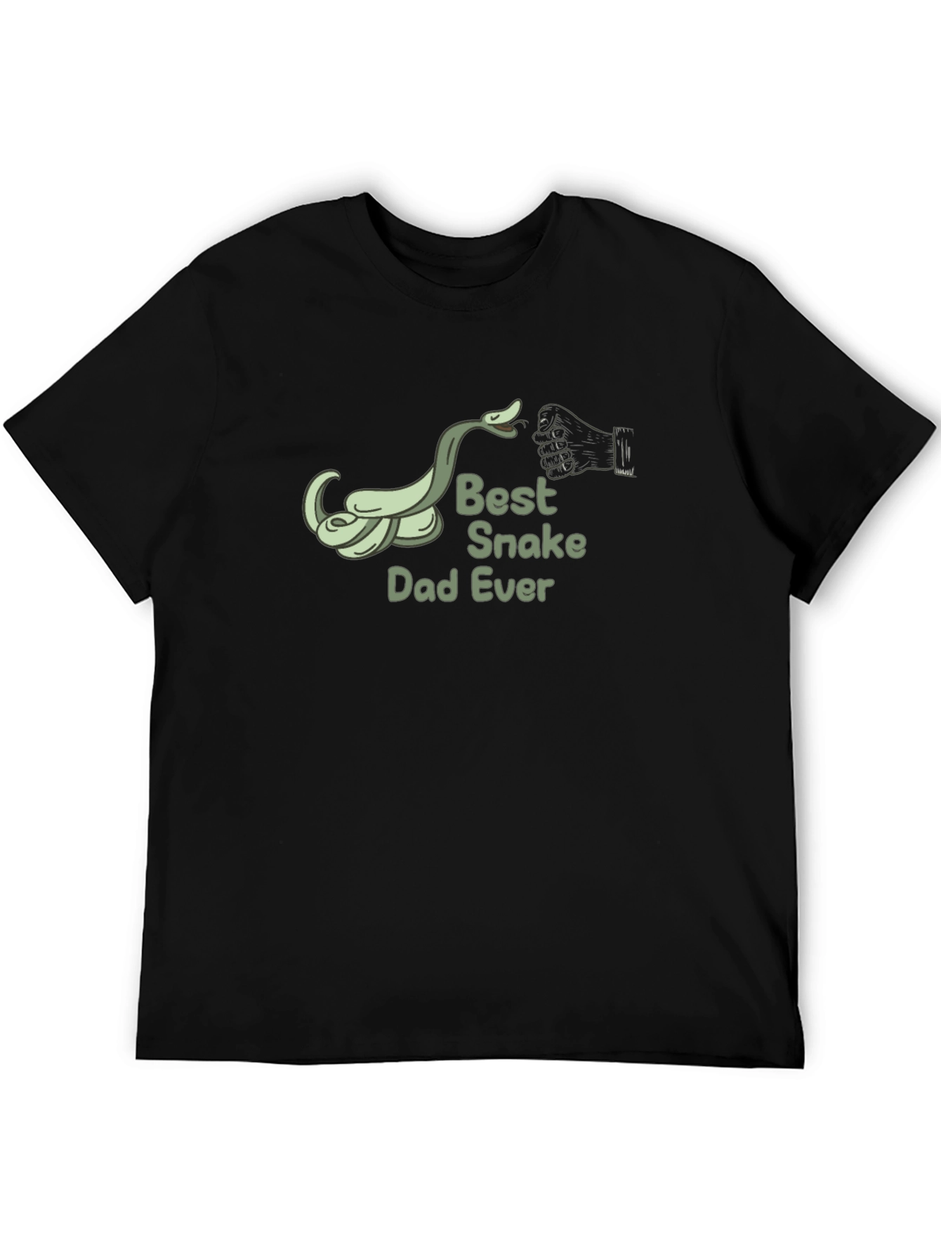 Black Best Snake Dad Ever - Graphic Tee view 5