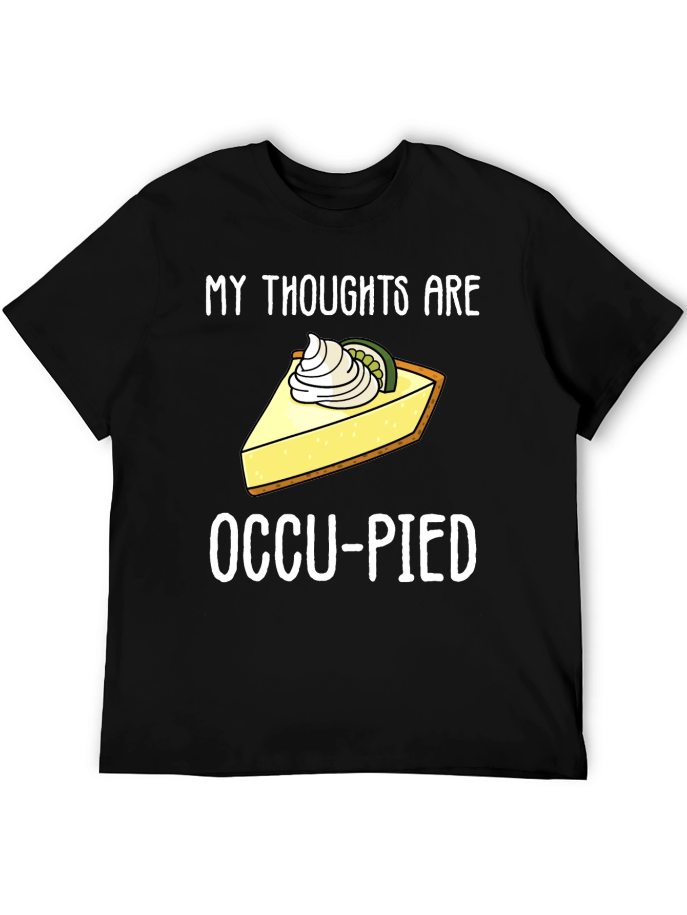 Black Occu-pied Funny Foodie Humor Graphic Tee view 5