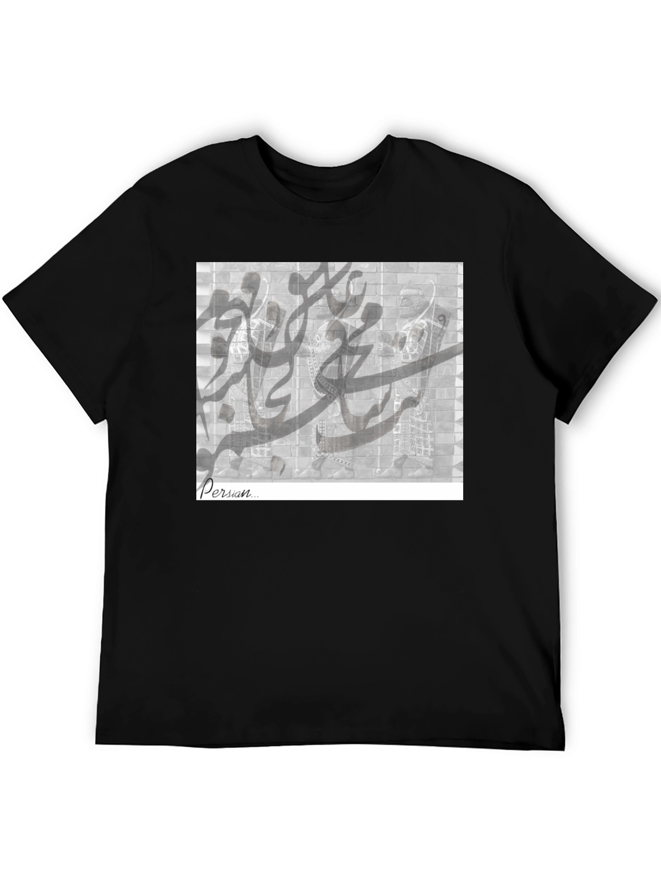 Black Persian Calligraphy Graphic T-Shirt - Unisex view 5