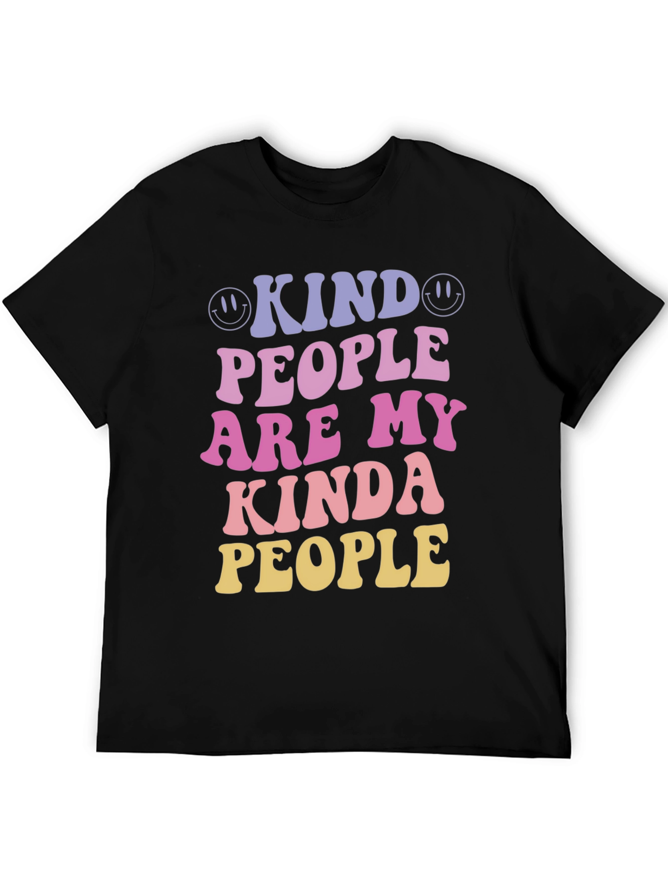 Black Kind People Graphic T-Shirt - Positive Vibes view 5