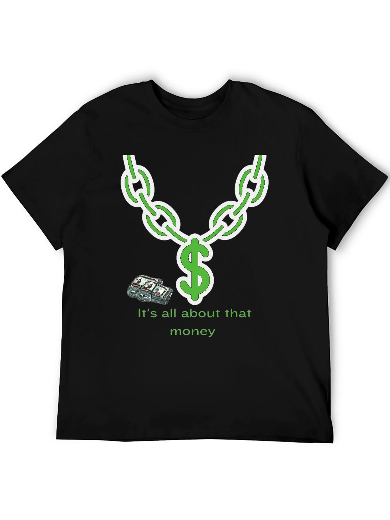 It's All About That Money Chain Graphic T-Shirt - 5