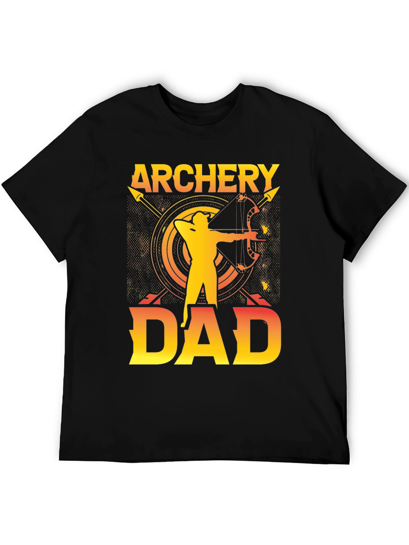 Black Archery Dad Graphic T-Shirt view 5
