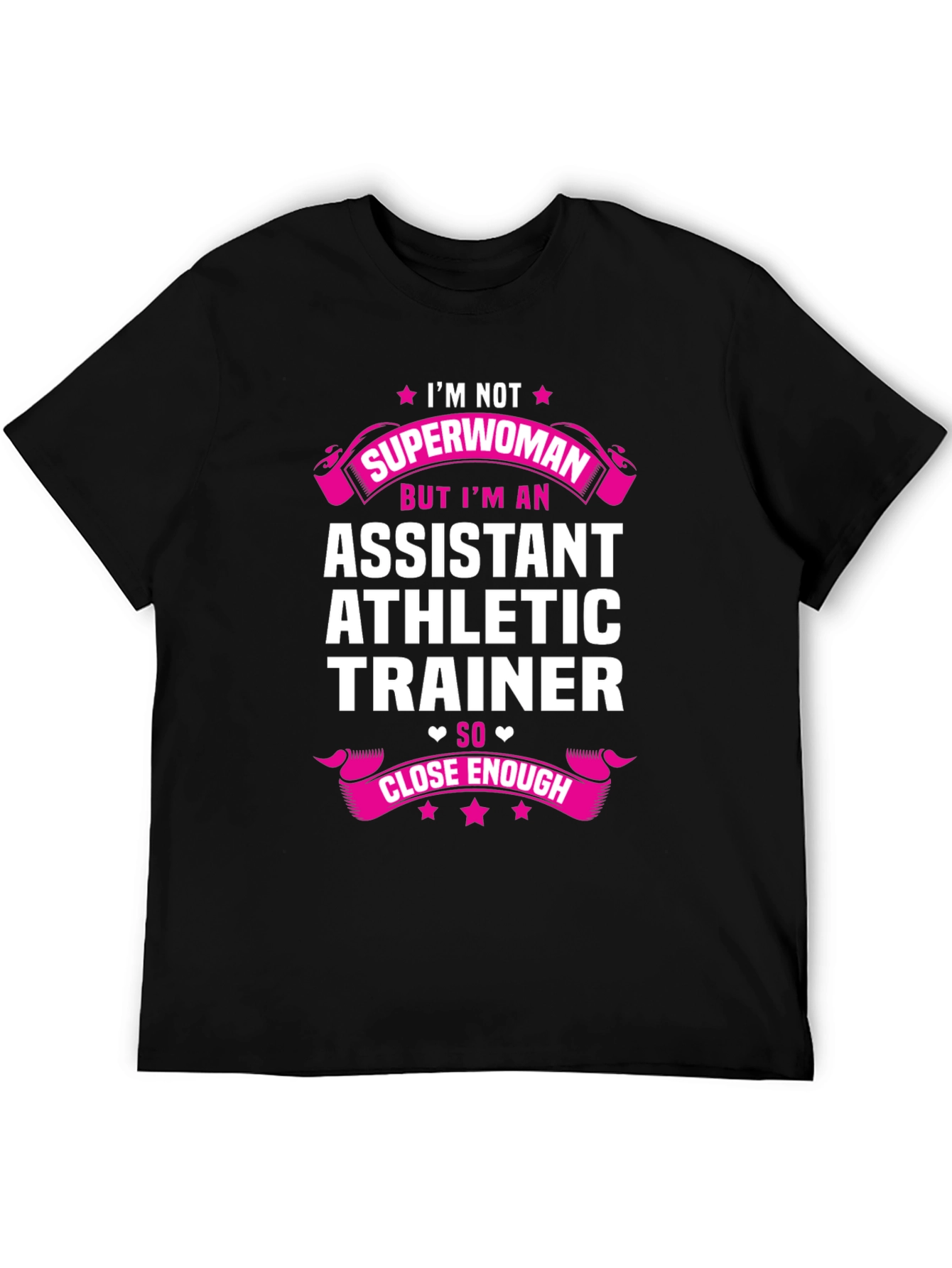 Black Assistant Athletic Trainer T-Shirt view 5