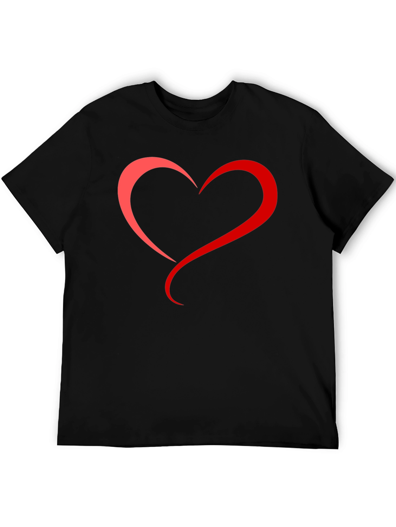 Black Heart Graphic Black T-Shirt view 5