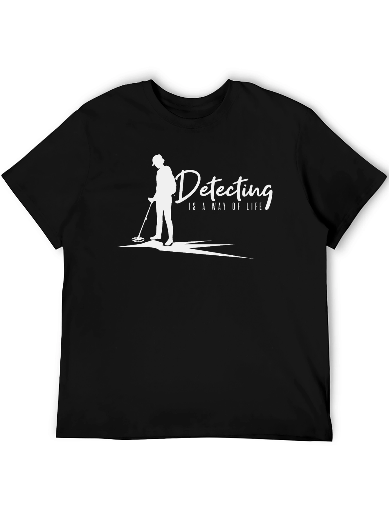 Detecting Is A Way Of Life Black T-Shirt - 5