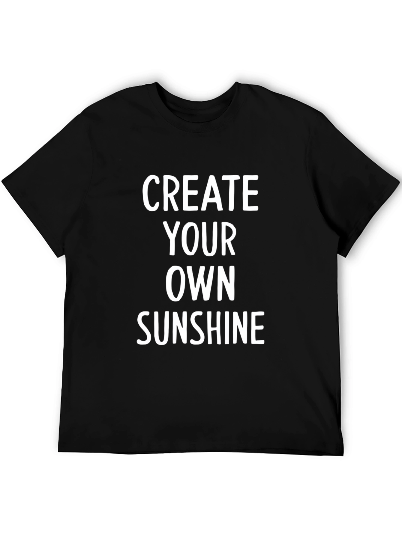Black Create Your Own Sunshine Black Graphic Tee view 5