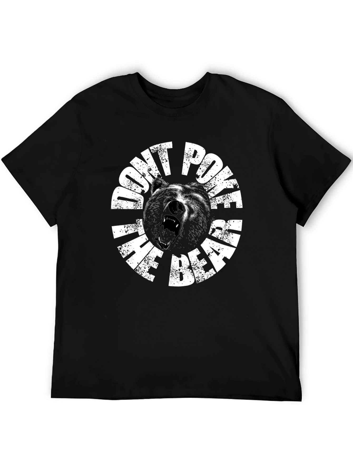 Black Don't Poke the Bear Graphic Tee - Black view 5