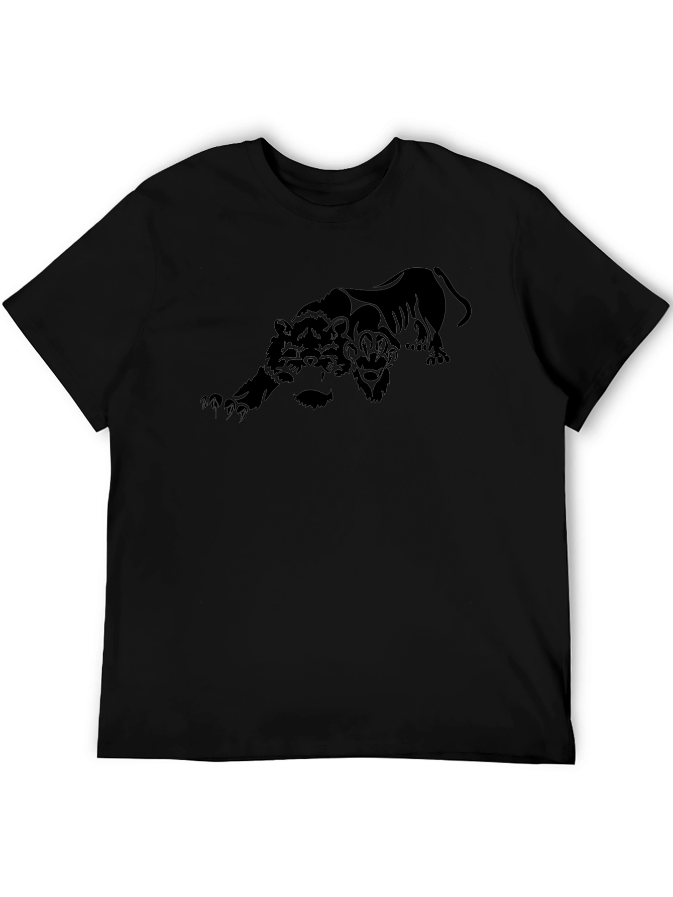 Black Black Panther Graphic Print Tee view 5